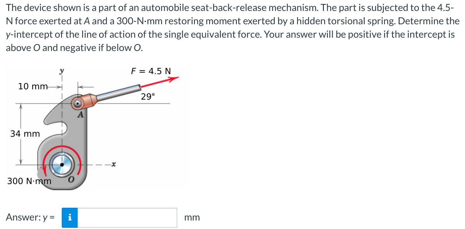 The device shown is a part of an automobile seat