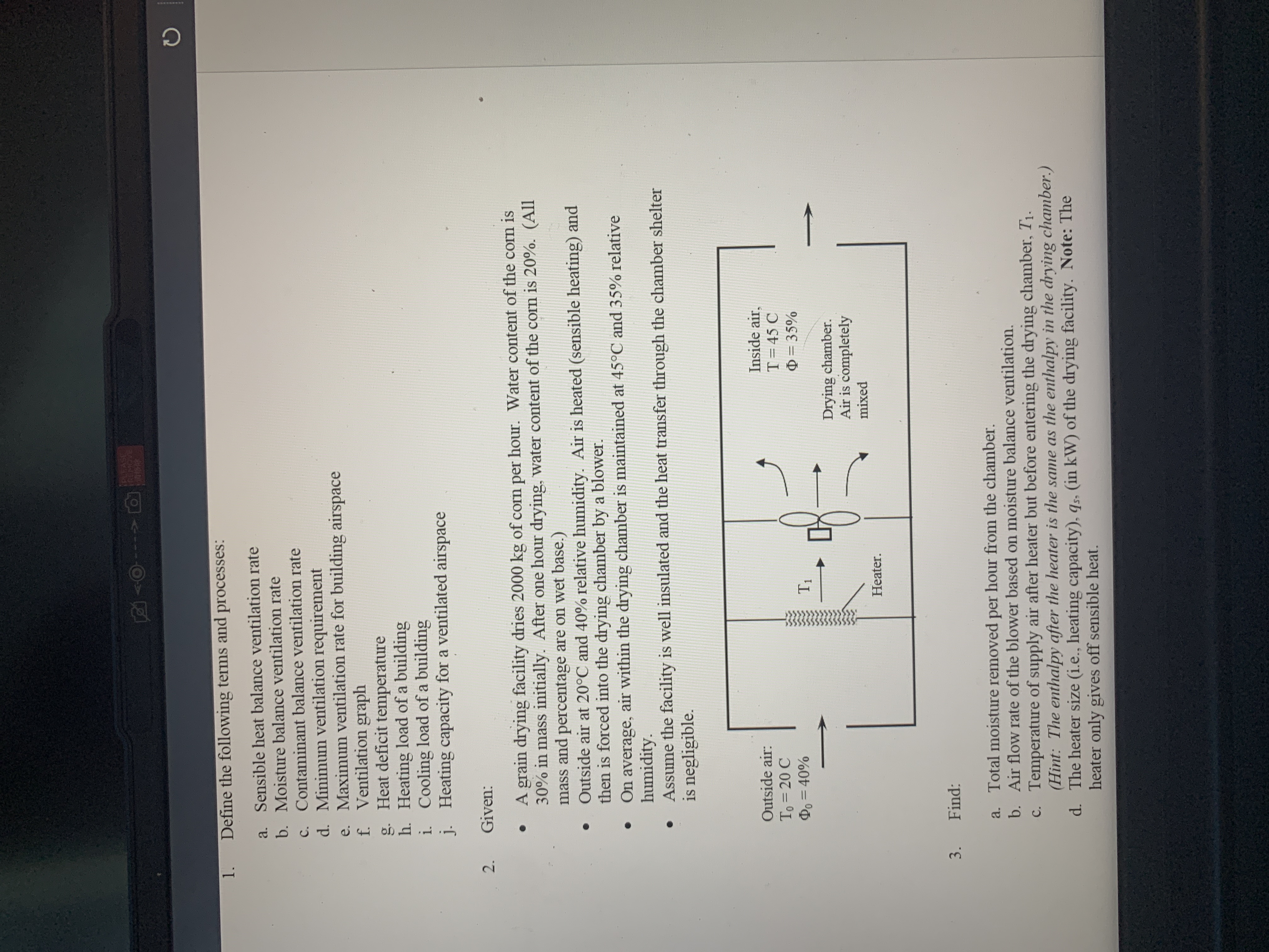 1 . Define the following terms and processes: a .