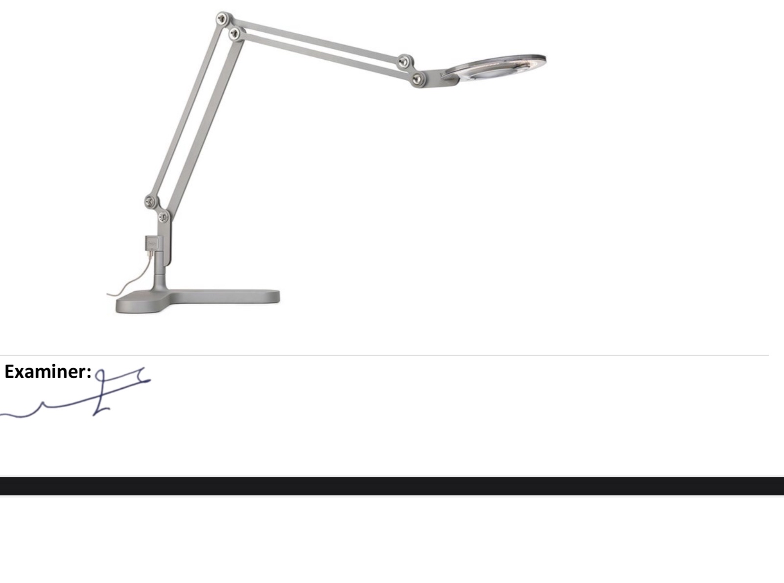 Examiner:Find degree of freedom