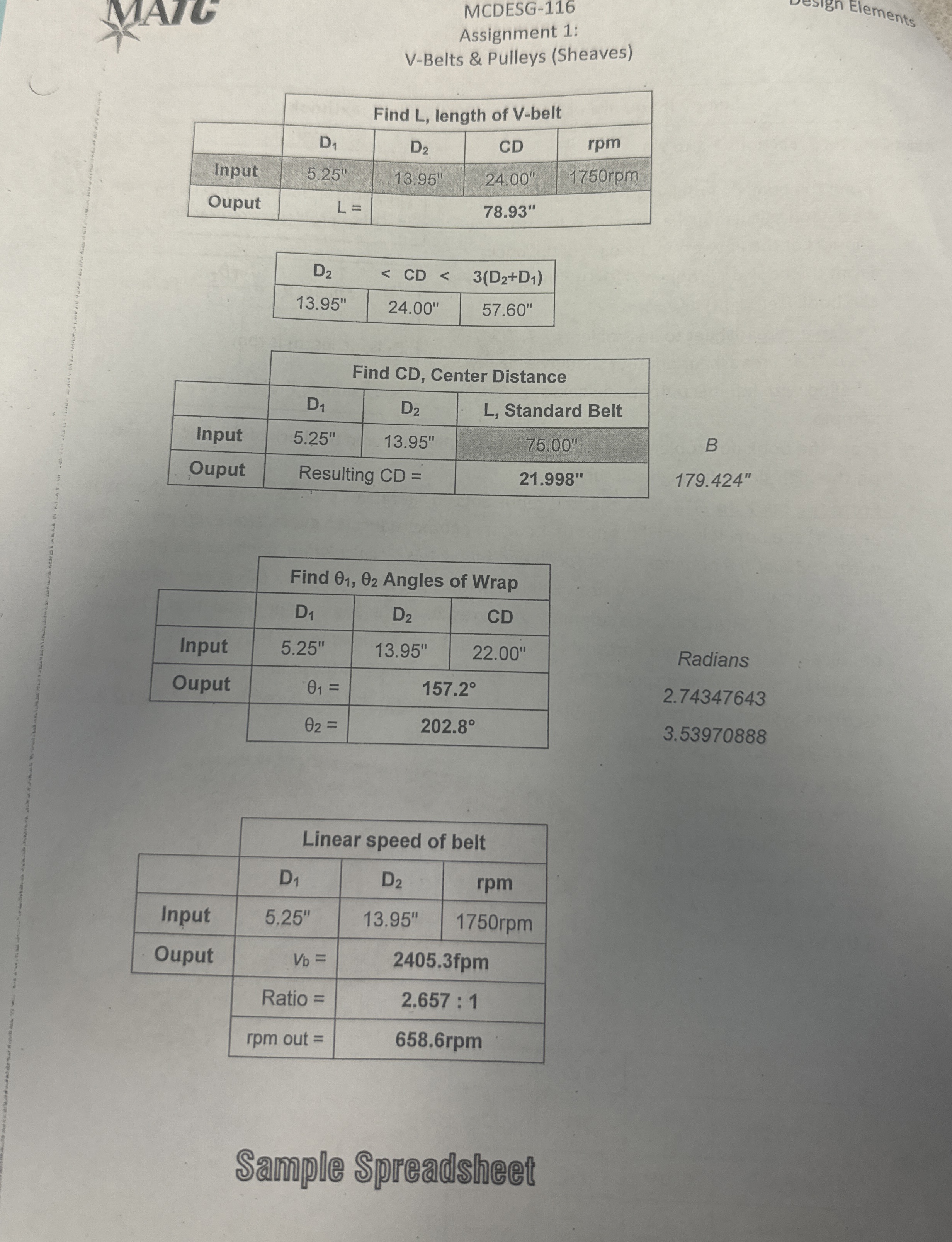 \ table [ [ , Find C D , Center Distance ] , [ ,