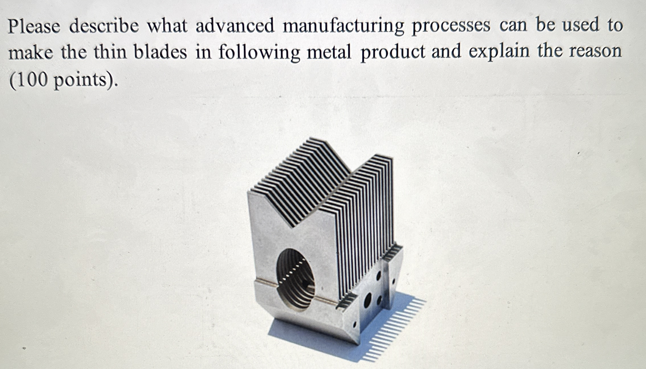 Please describe what advanced manufacturing