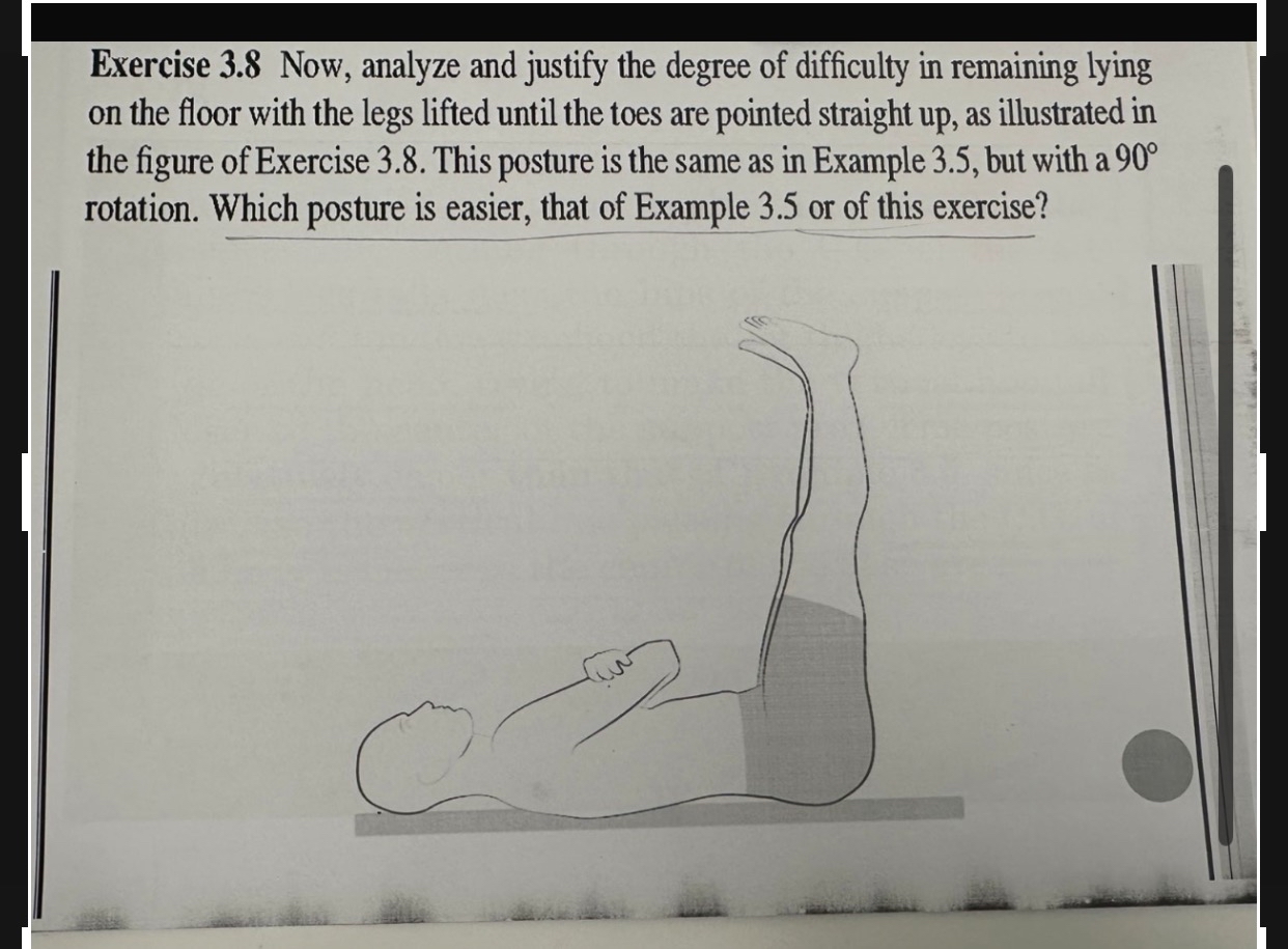 Exercise 3 . 8 Now, analyze and justify the
