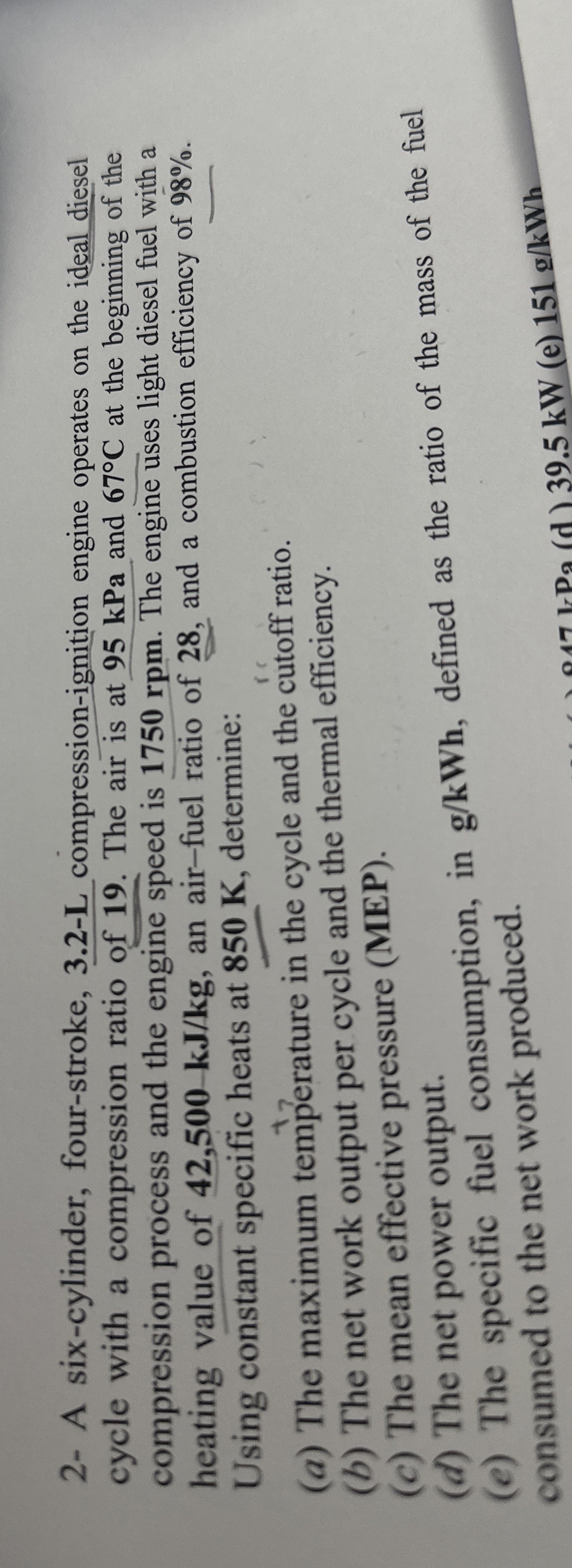 2 - A six - cylinder, four - stroke, 3 . 2 - L