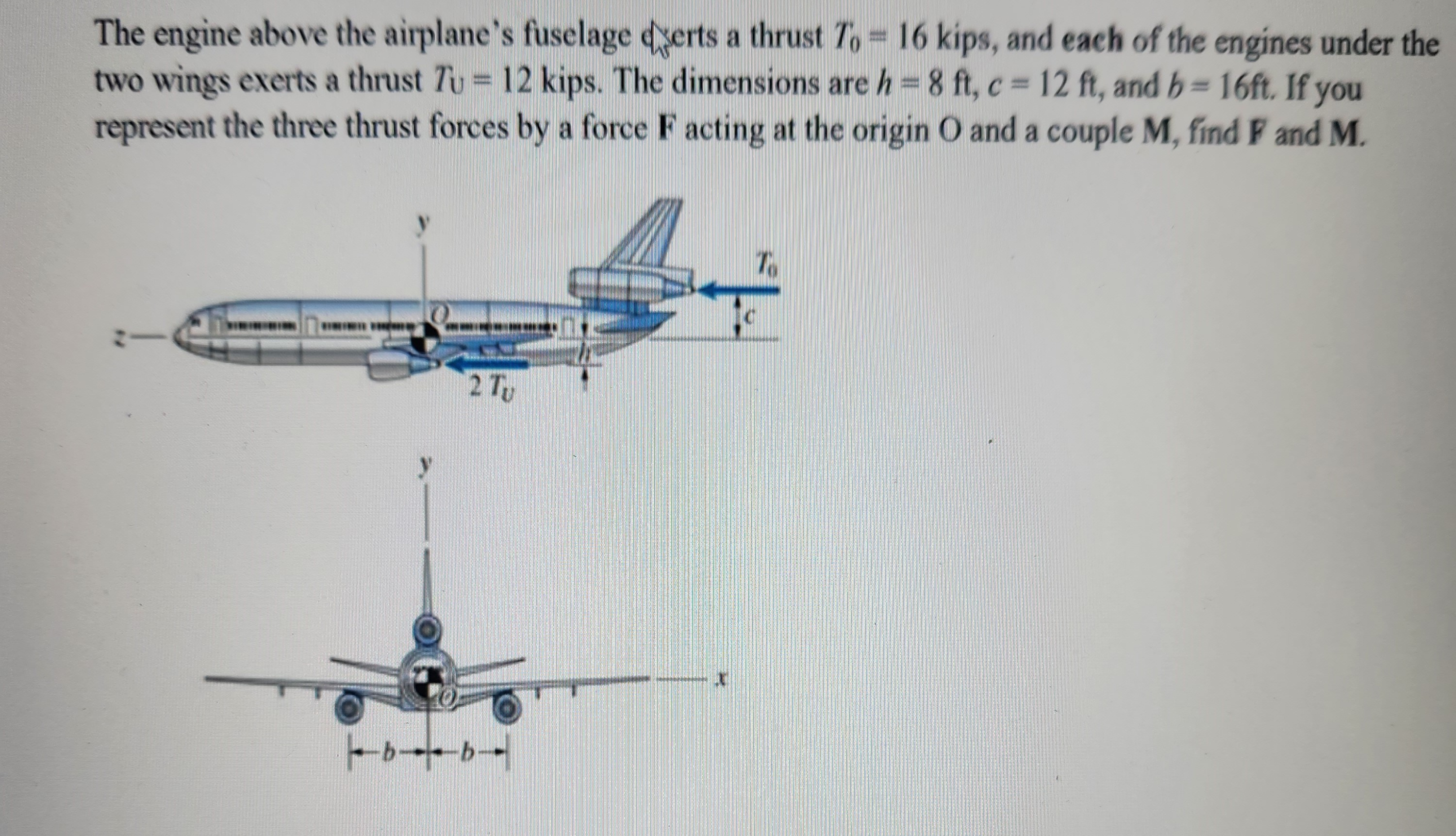 The engine above the airplane's fuselage dyerts a