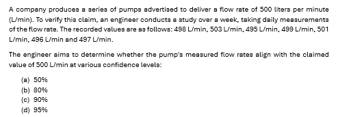 A company produces a series of pumps advertiaed