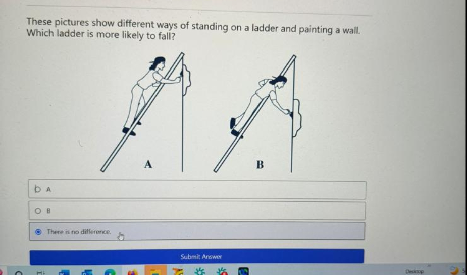 These pictures show different ways of standing on
