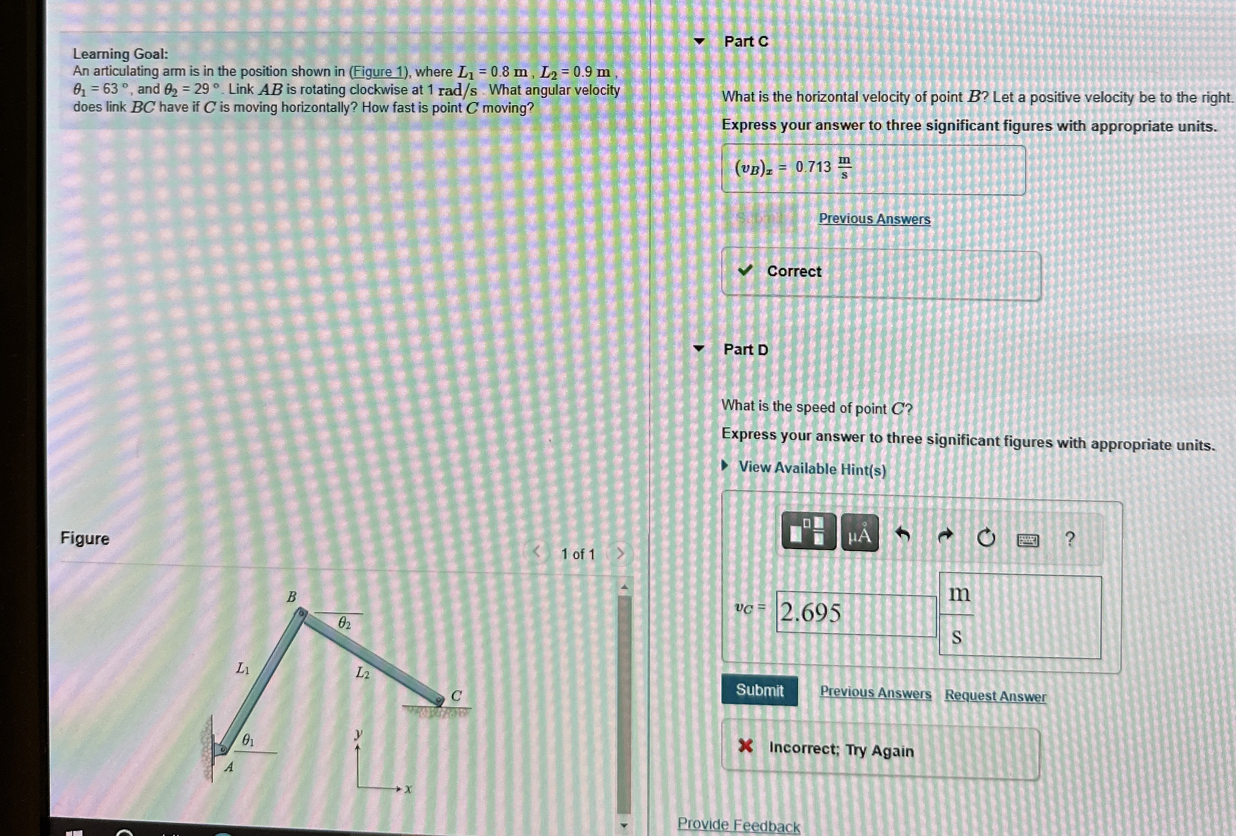 Learning Goal: An articulating arm is in the