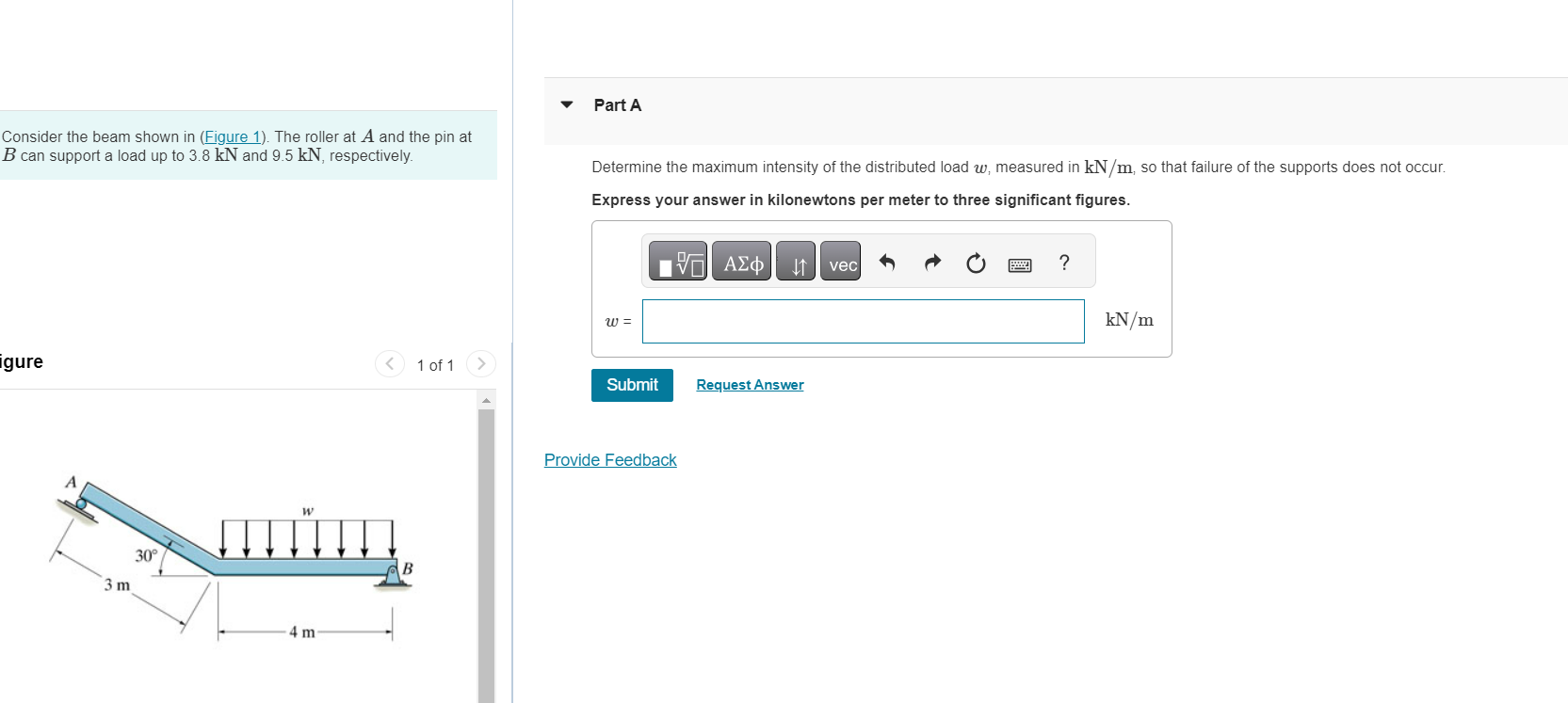 Consider the beam shown in ( Figure 1 ) . The