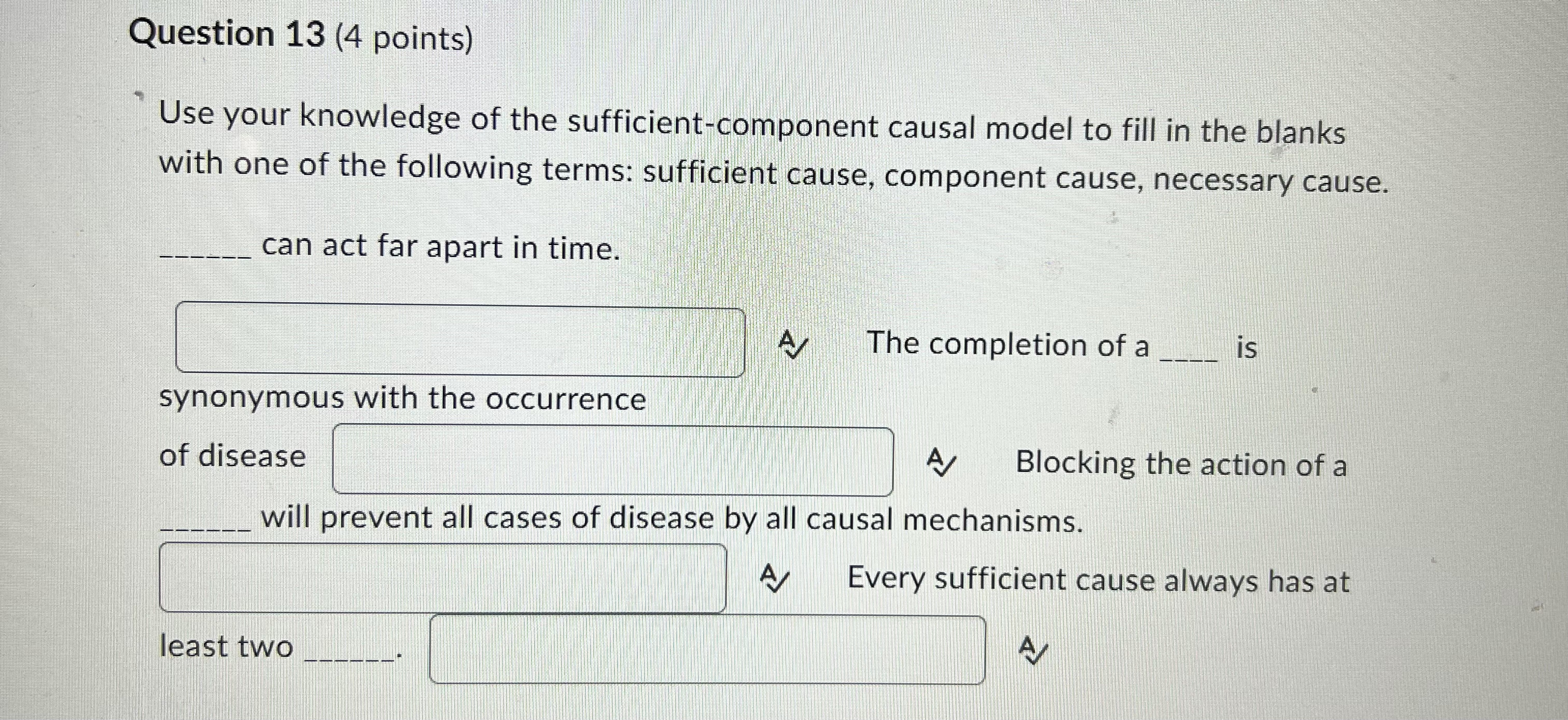 Question 1 3 ( 4 points ) Use your knowledge of