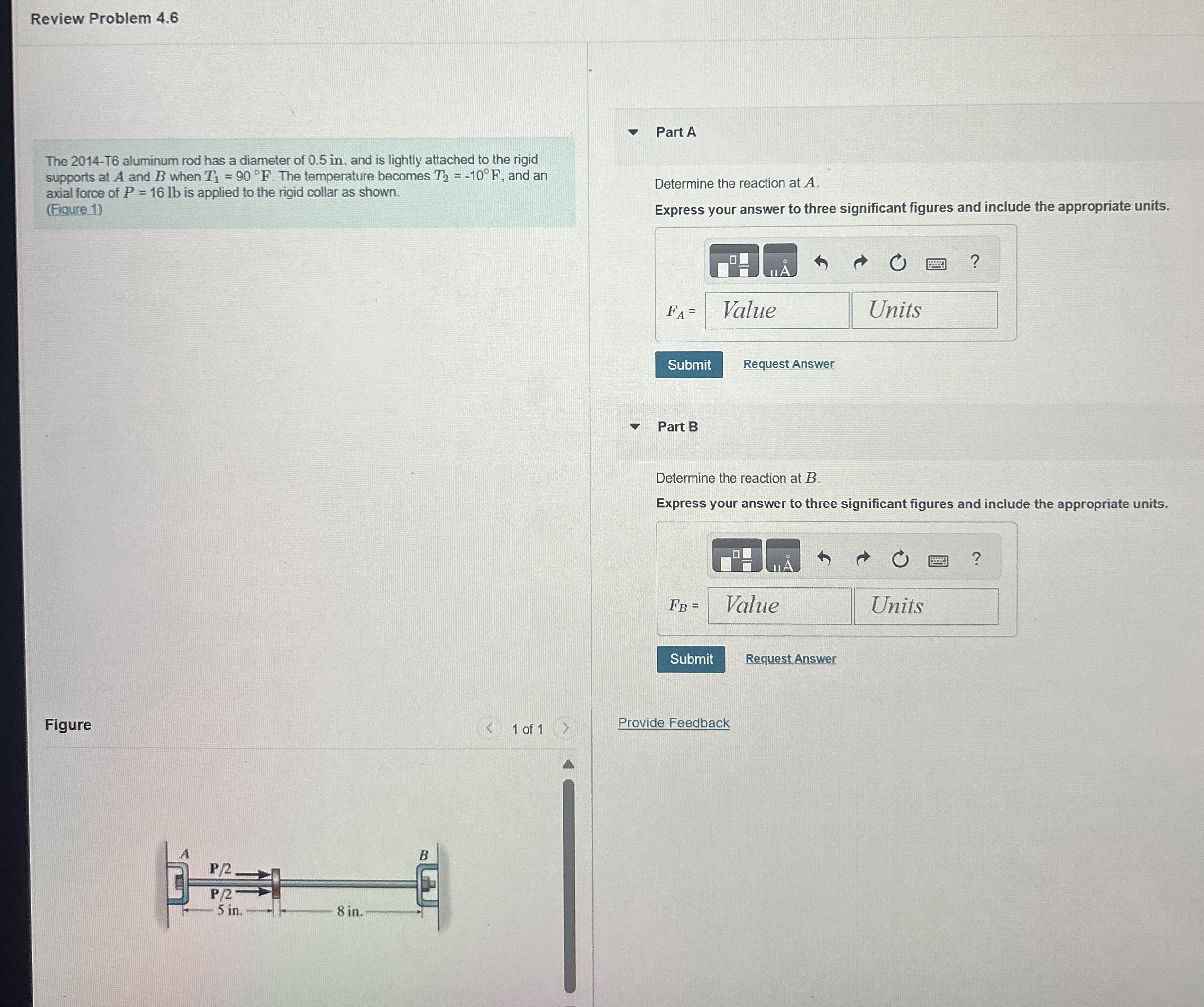 Review Problem 4 . 6 The 2 0 1 4 - T 6 aluminum