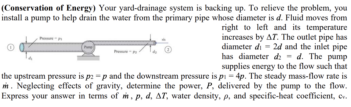 ( Conservation of Energy ) Your yard - drainage
