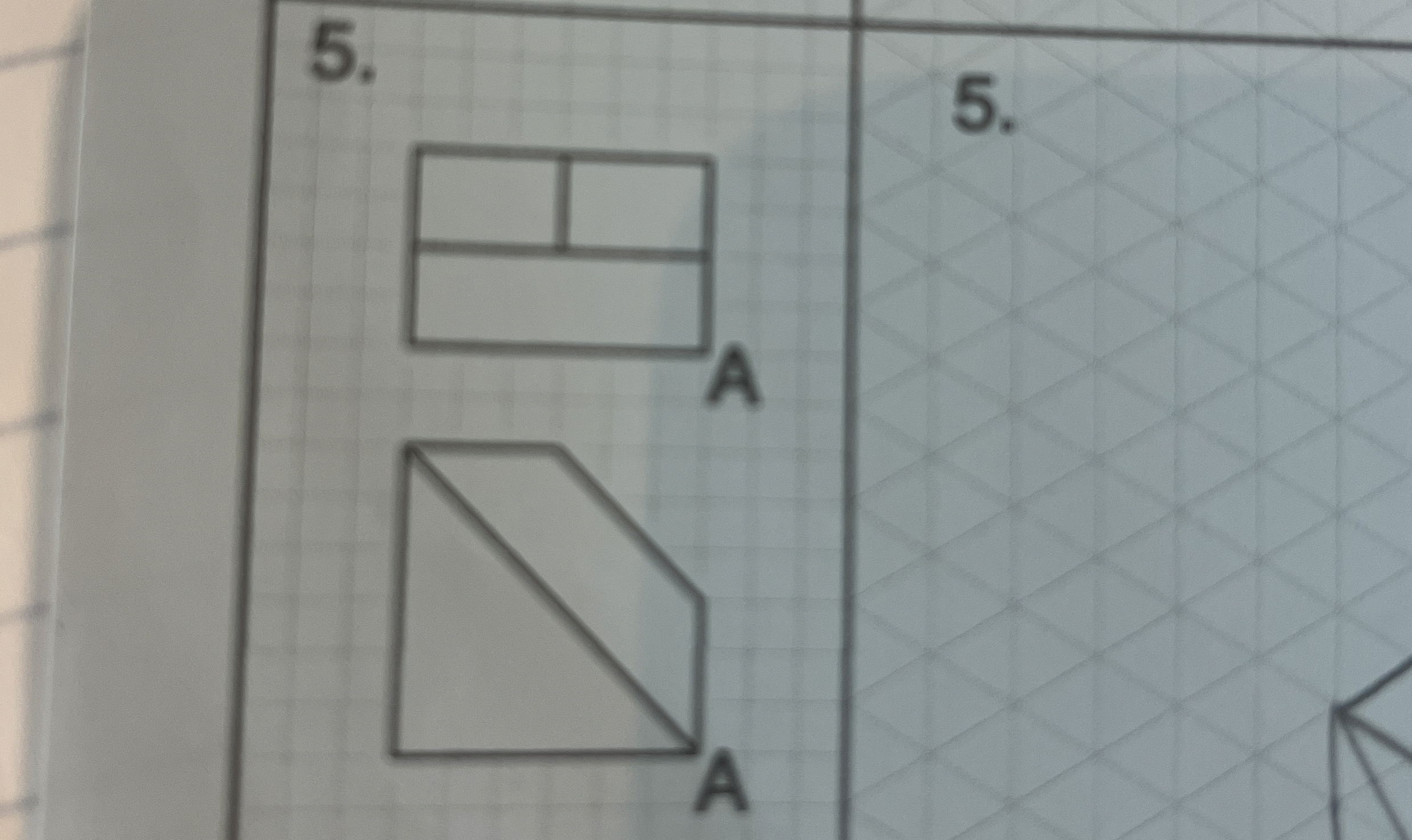 Draw the isometric view , the bottom plane is the