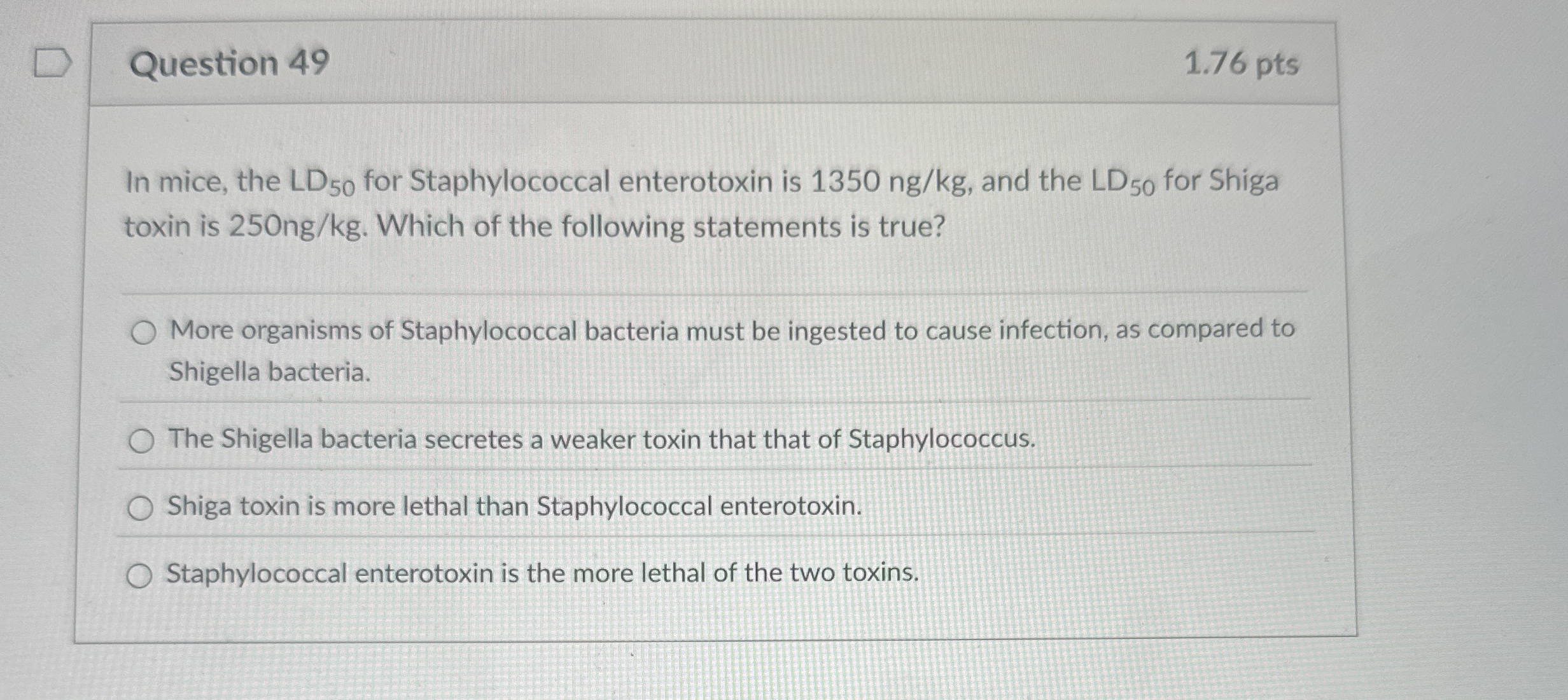 Question 2 8 1 . 7 6 pts While there are minor