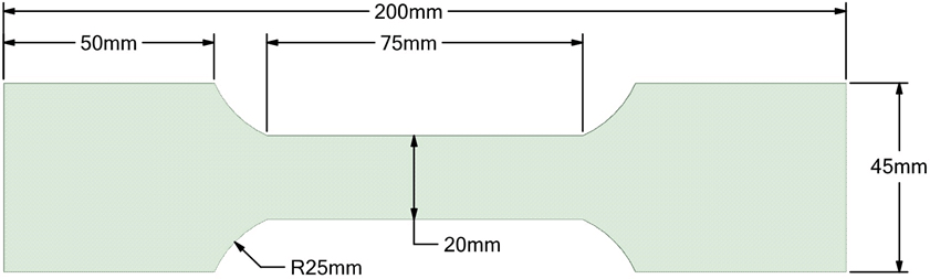 How can I calculate the volume of a tensile