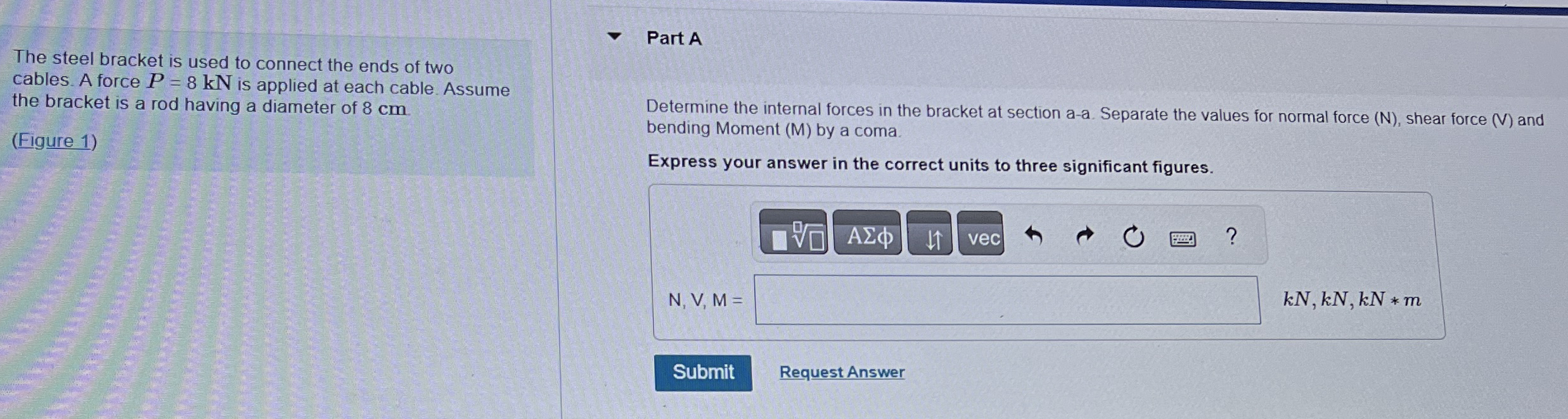 The steel bracket is used to connect the ends of