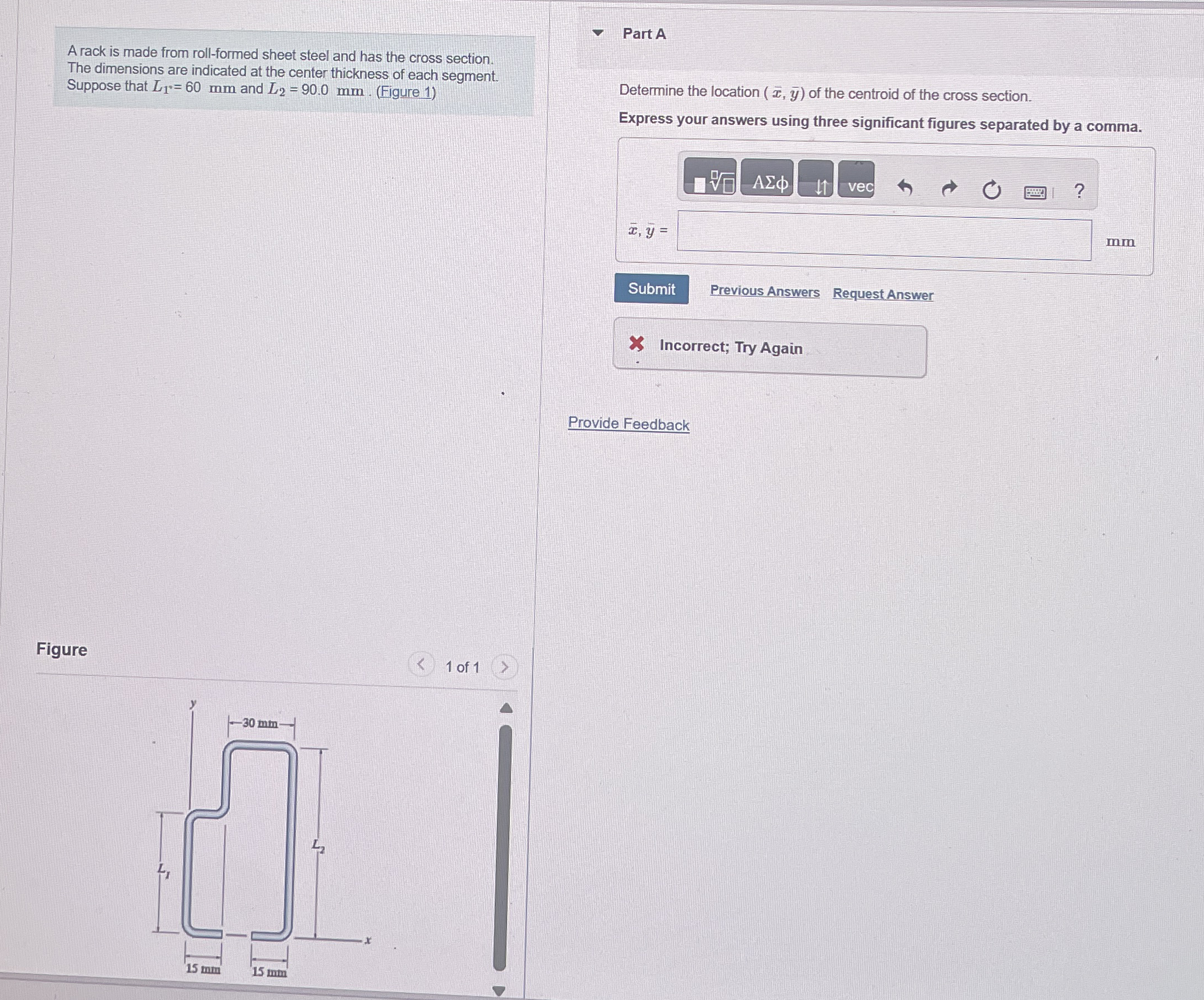 A rack is made from roll - formed sheet steel and