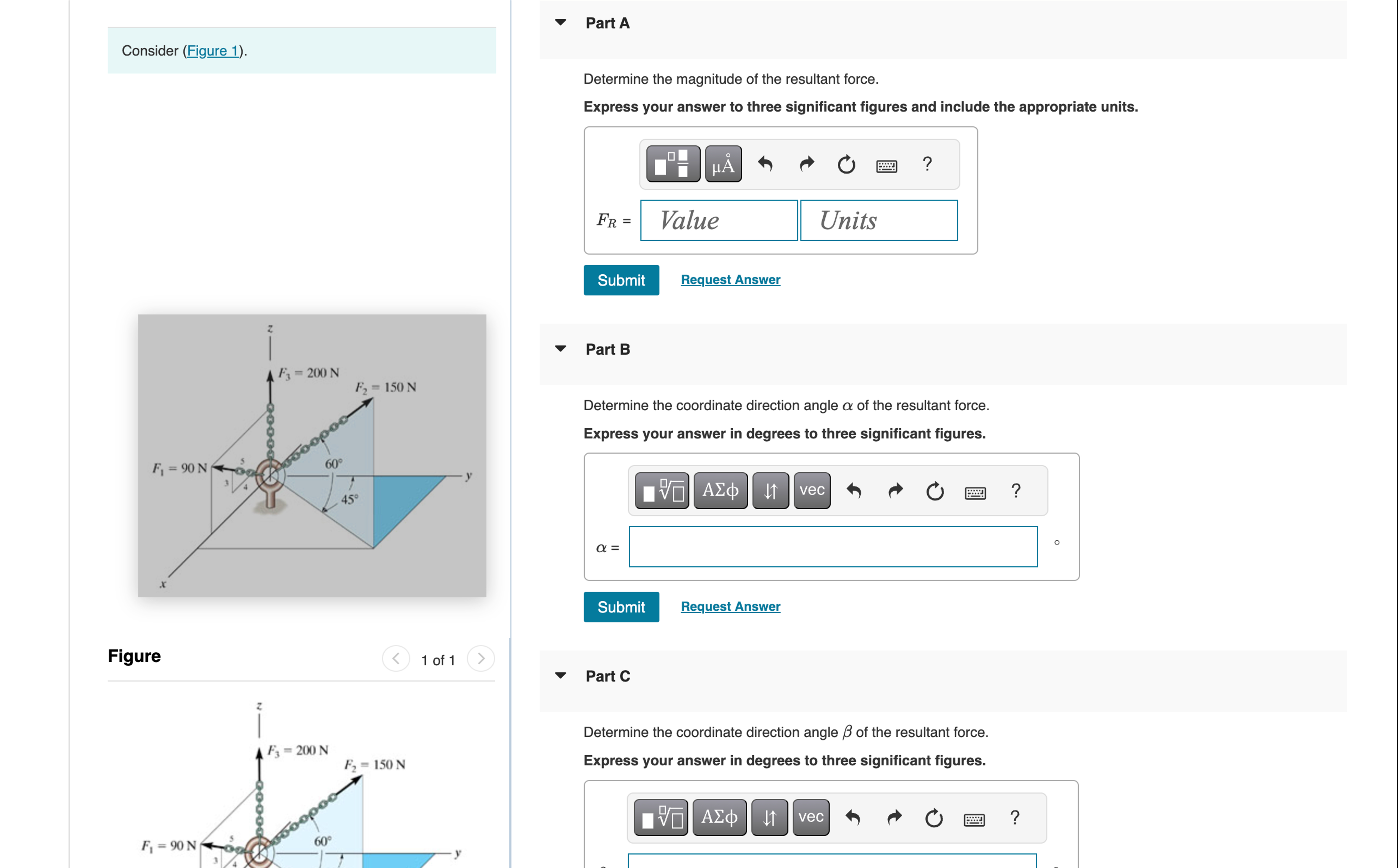 Consider ( Figure 1 ) . Part A Determine the