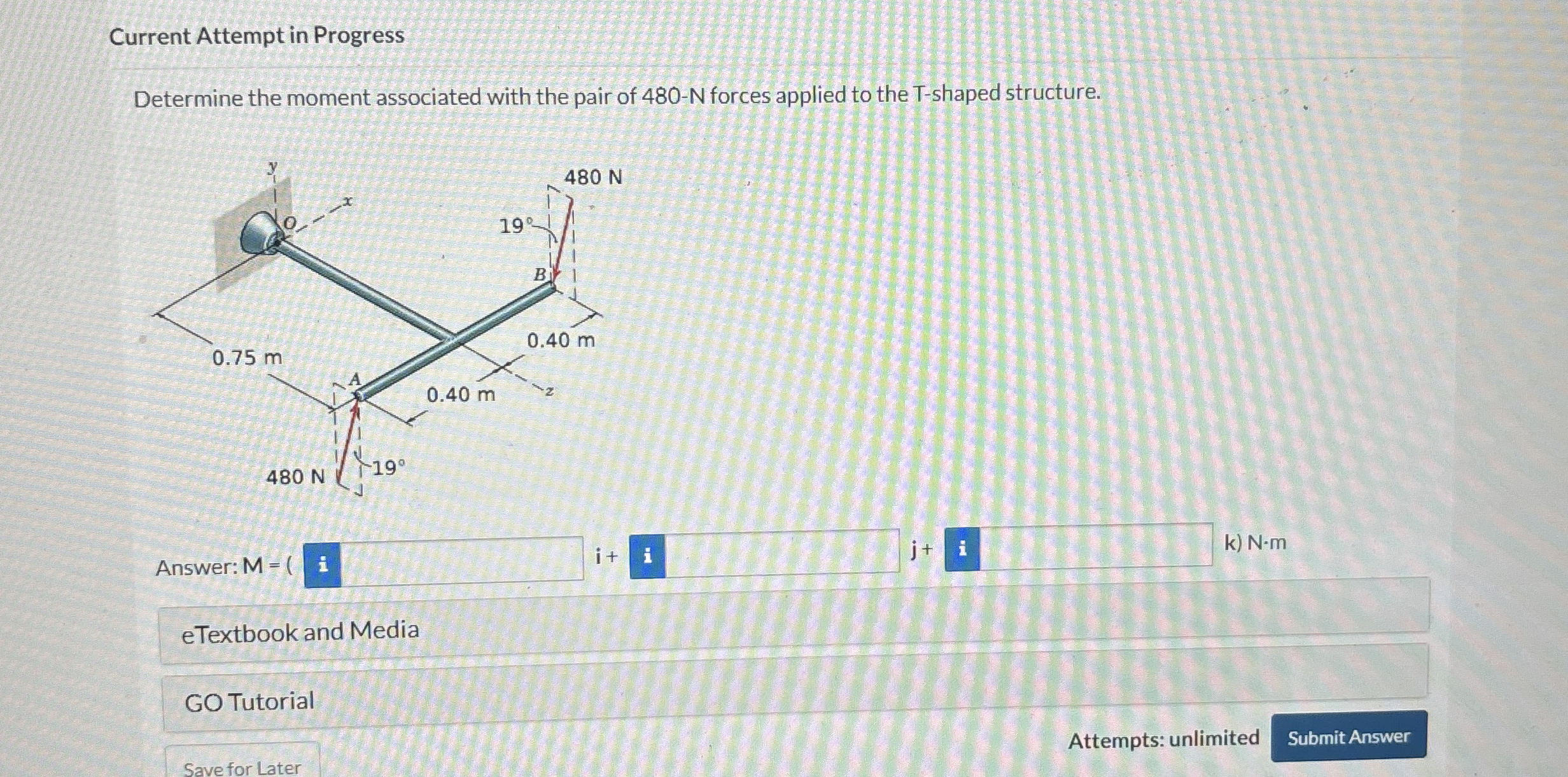 Current Attempt in Progress Determine the moment