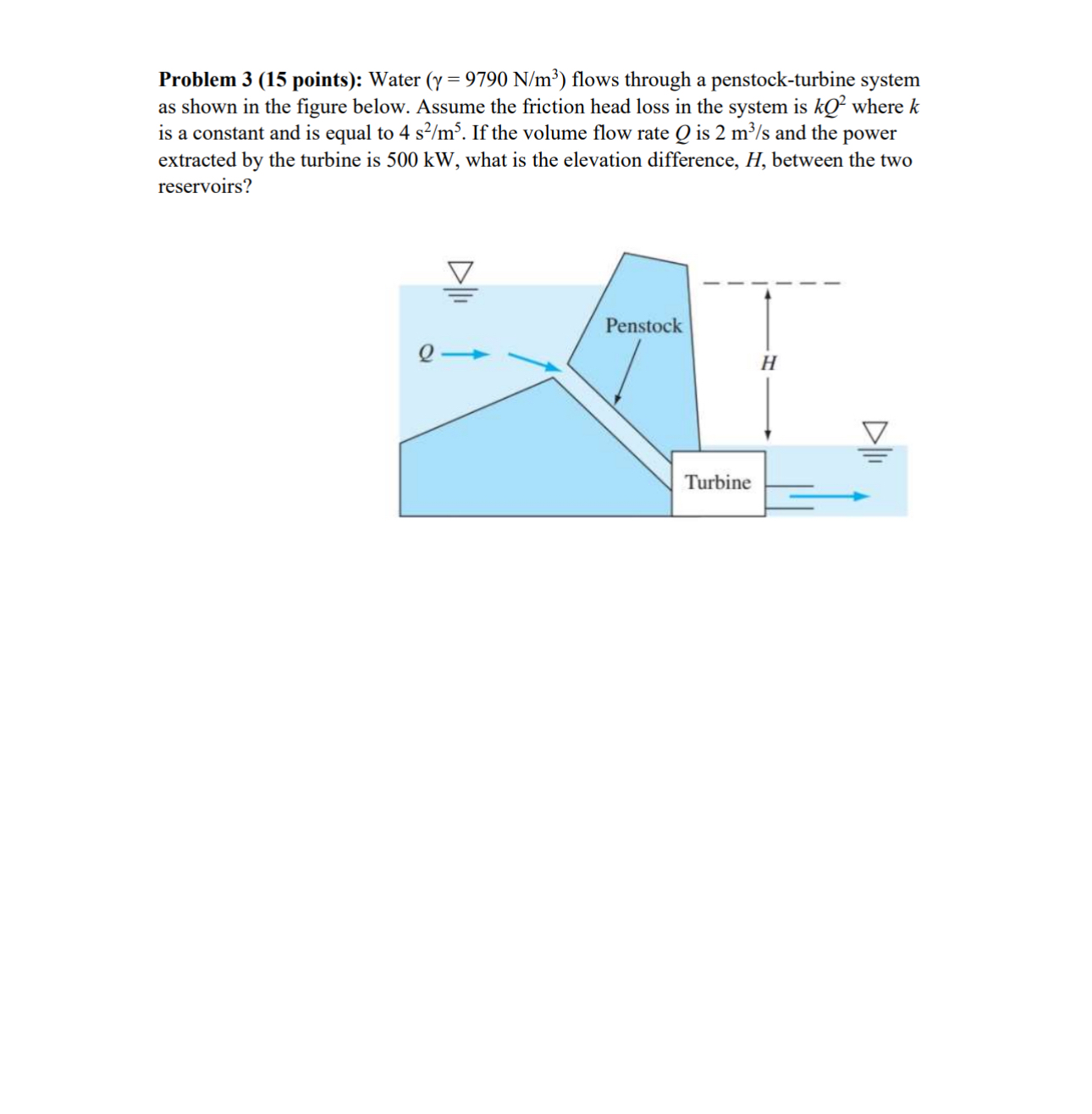 Problem 3 ( 1 5 points ) : Water