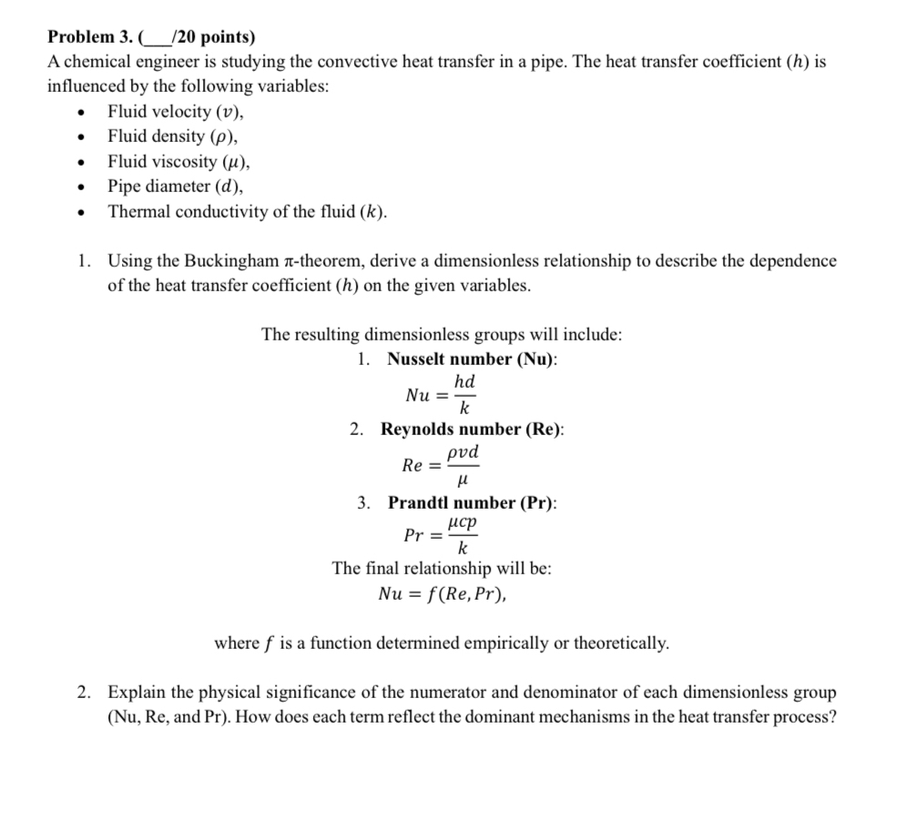 Problem 3 . 1 ( 2 0 points ) A chemical engineer