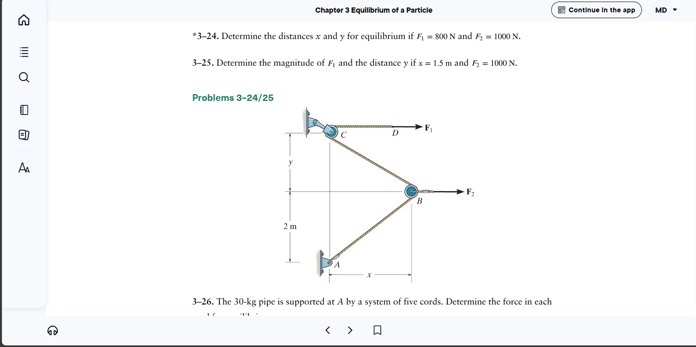 B C i s horizontal. B C i s horizontal. F 1 x = 3