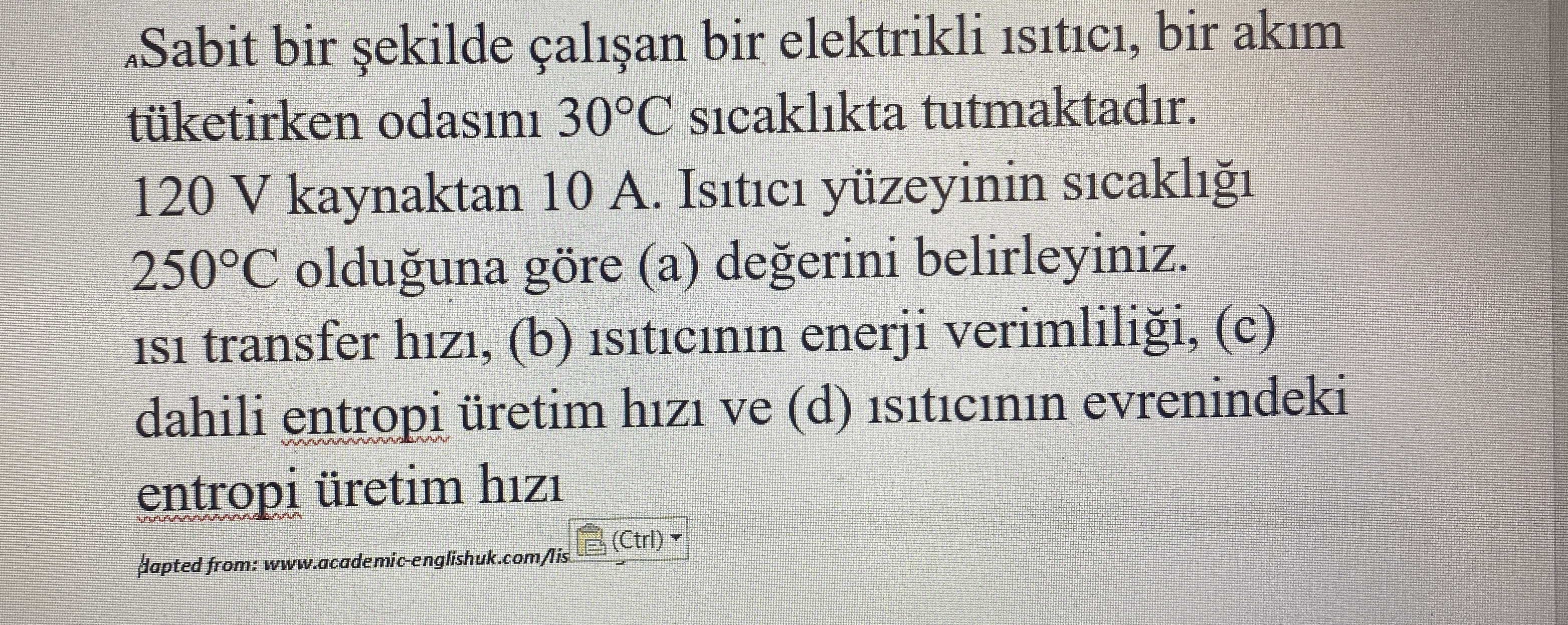 aSabit bir ekilde al an bir elektrikli s t c ,