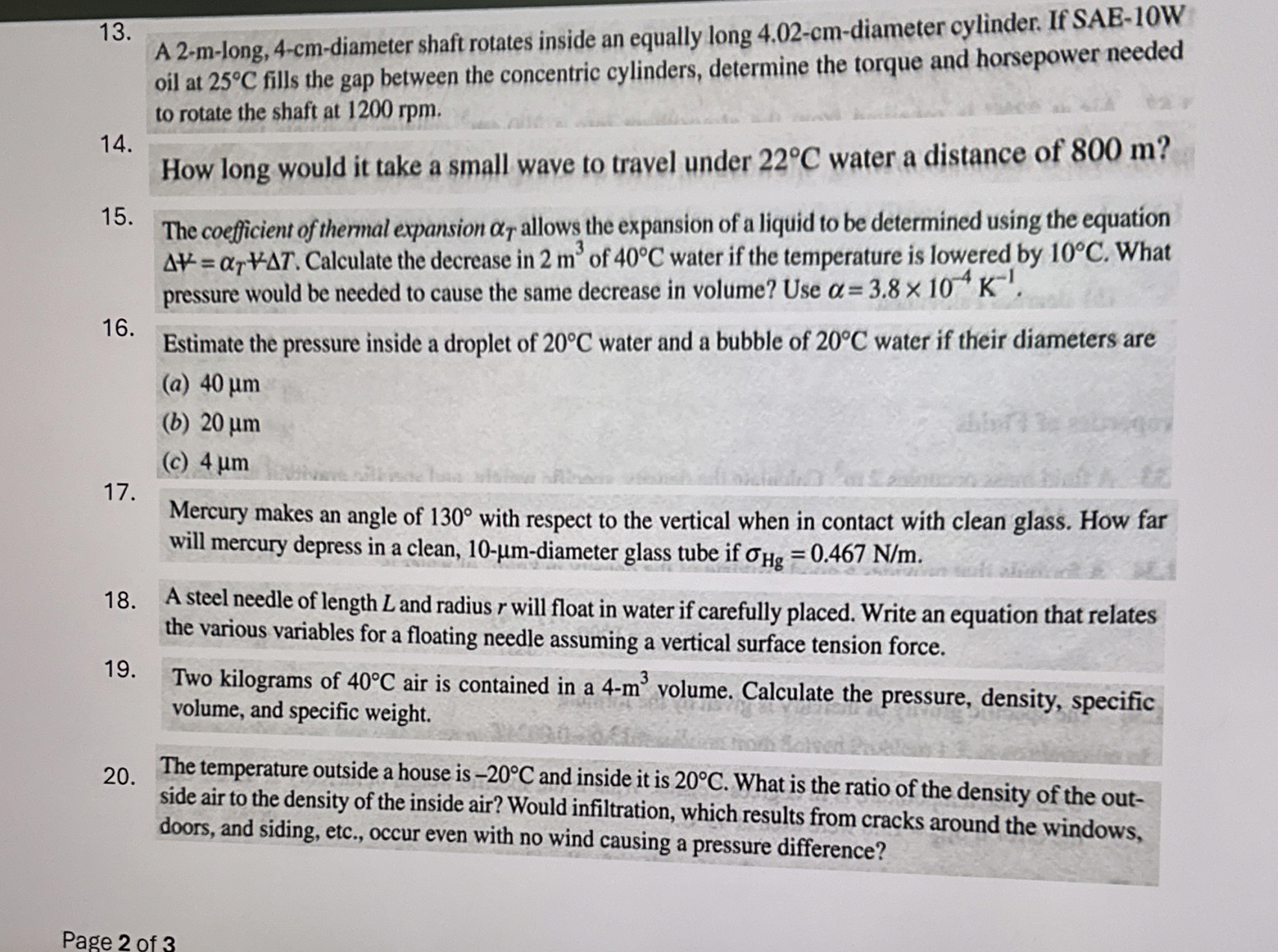 A 2 - m - long, 4 - cm - diameter shaft rotates