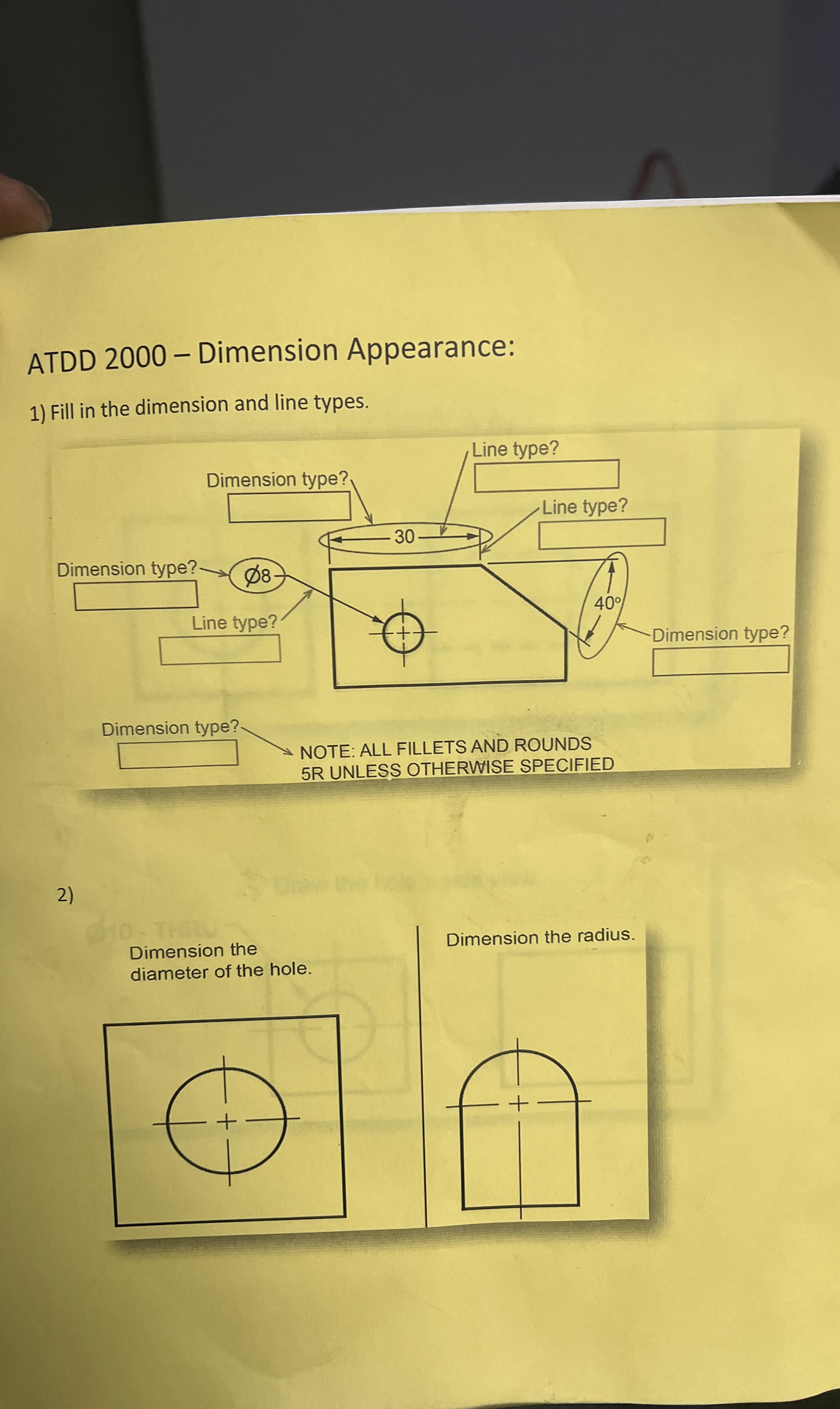 ATDD 2 0 0 0 - Dimension Appearance: Fill in the