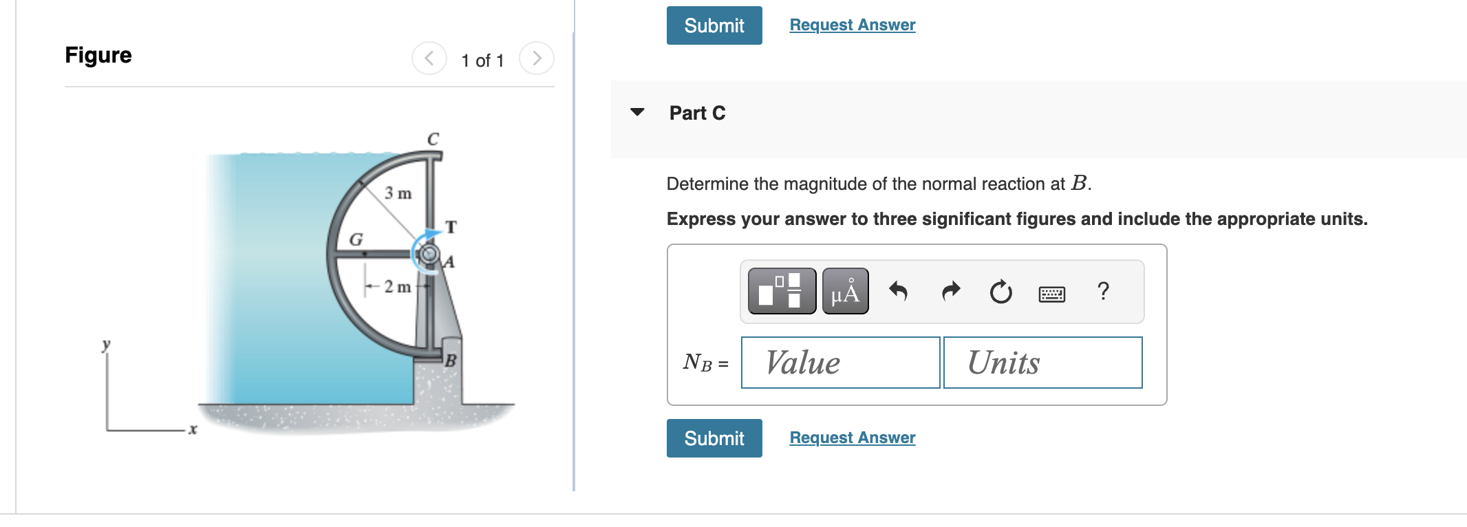 Part A The semicircular gate is used to control