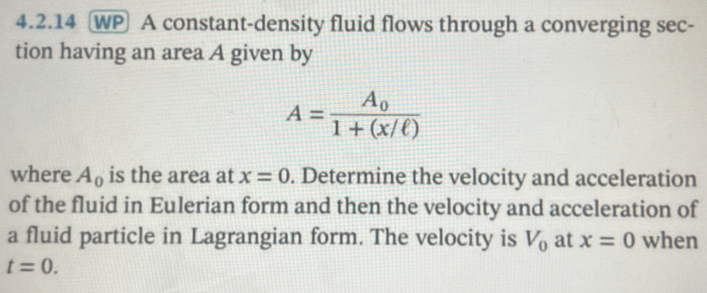 4 . 2 . 1 4 WP A constant - density fluid flows