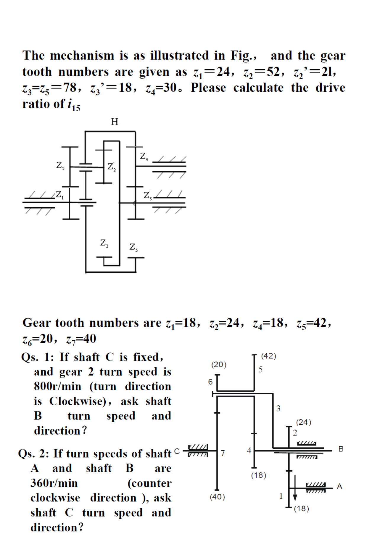 The mechanism is as illustrated in Fig., and the