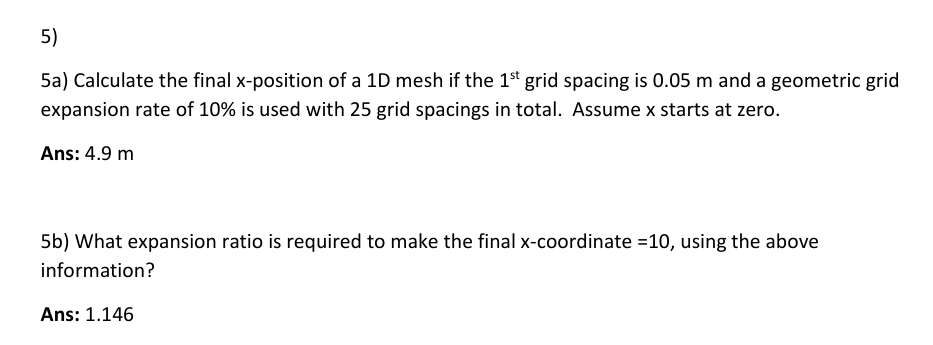 5 ) 5 a ) Calculate the final x - position of a 1