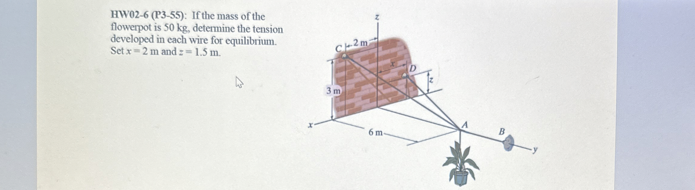 HW 0 2 - 6 ( P 3 - 5 5 ) : If the mass of the