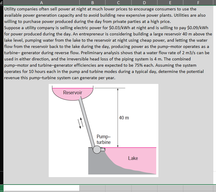 Utility companies often sell power at night at
