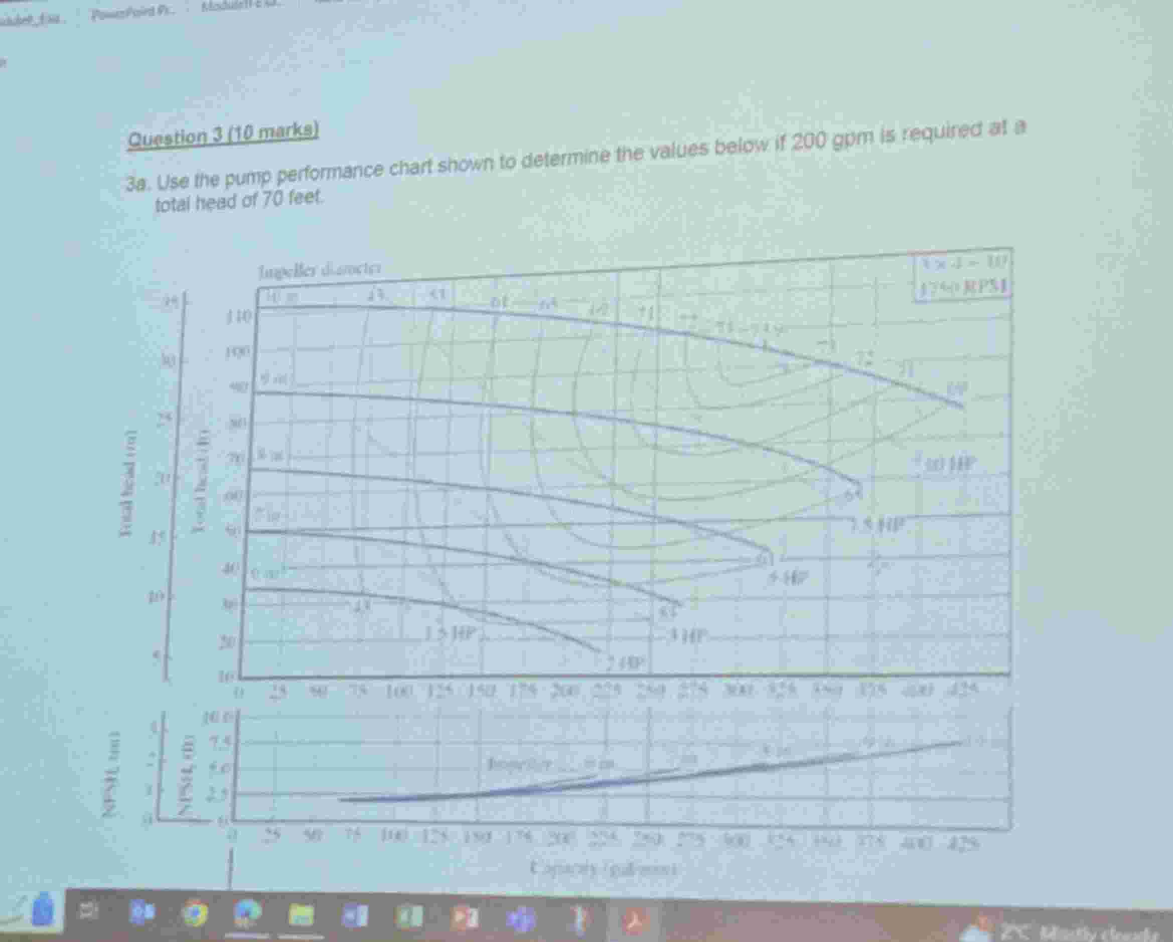 Question 3 ( 1 0 marks ) 3 a . Use the pump