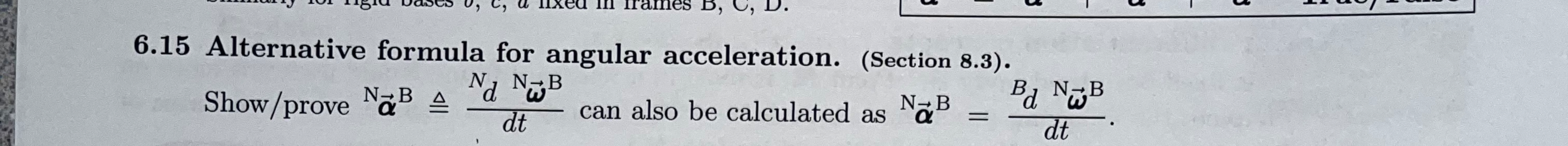 6 . 1 5 Alternative formula for angular