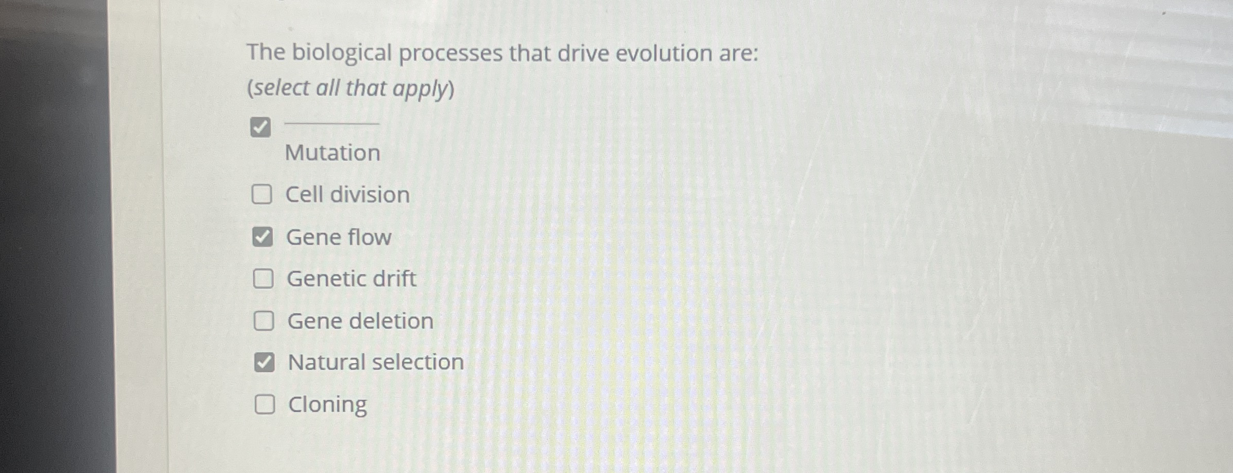 The biological processes that drive evolution