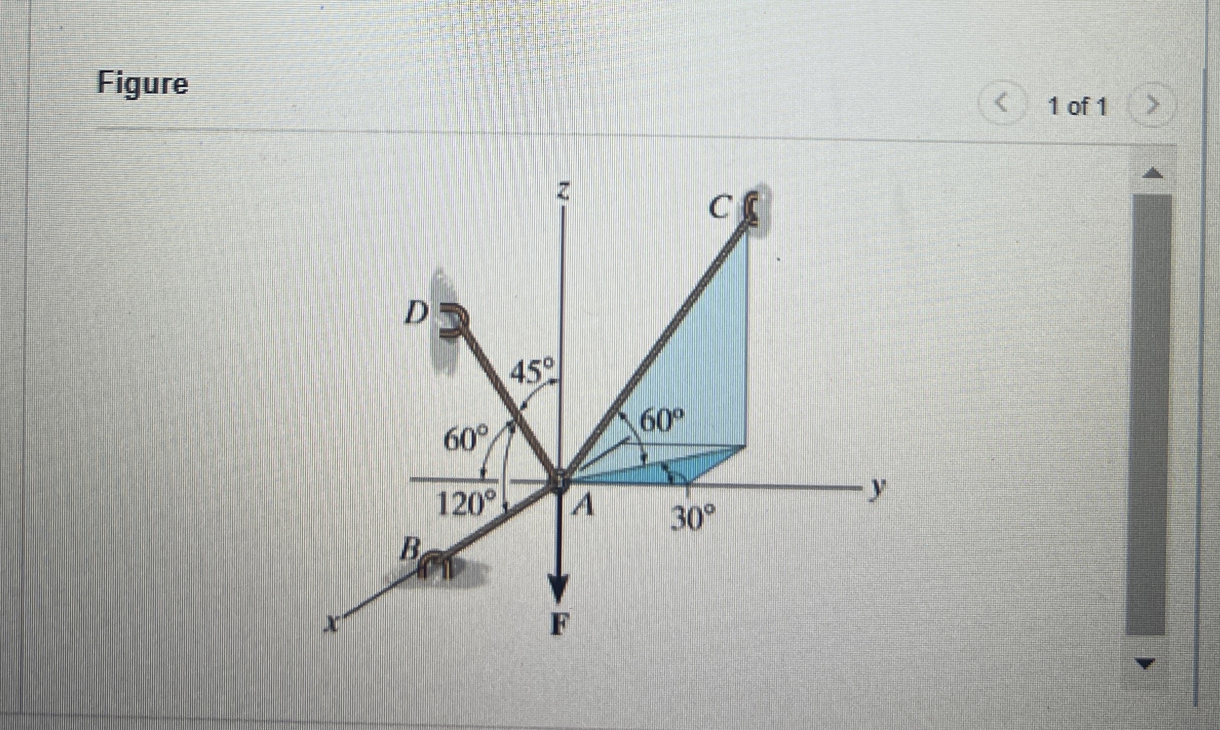 If F = 4 5 0 lb in ( Figure 1 ) , determine the
