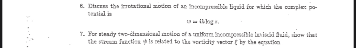 Discuss the irrotational notion of an