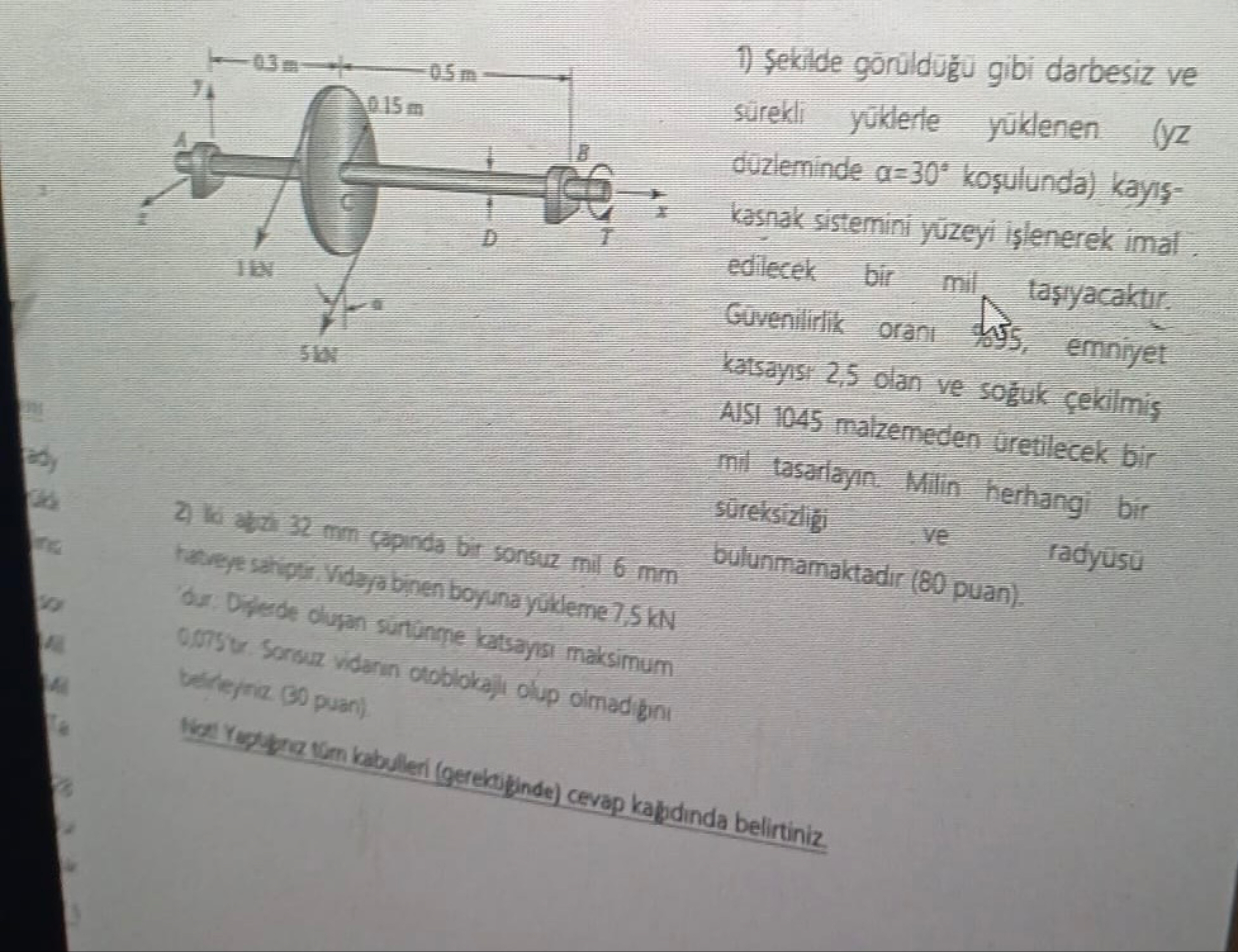 Sekide g r ldug gibi darbesiz ve s rekli y klerle
