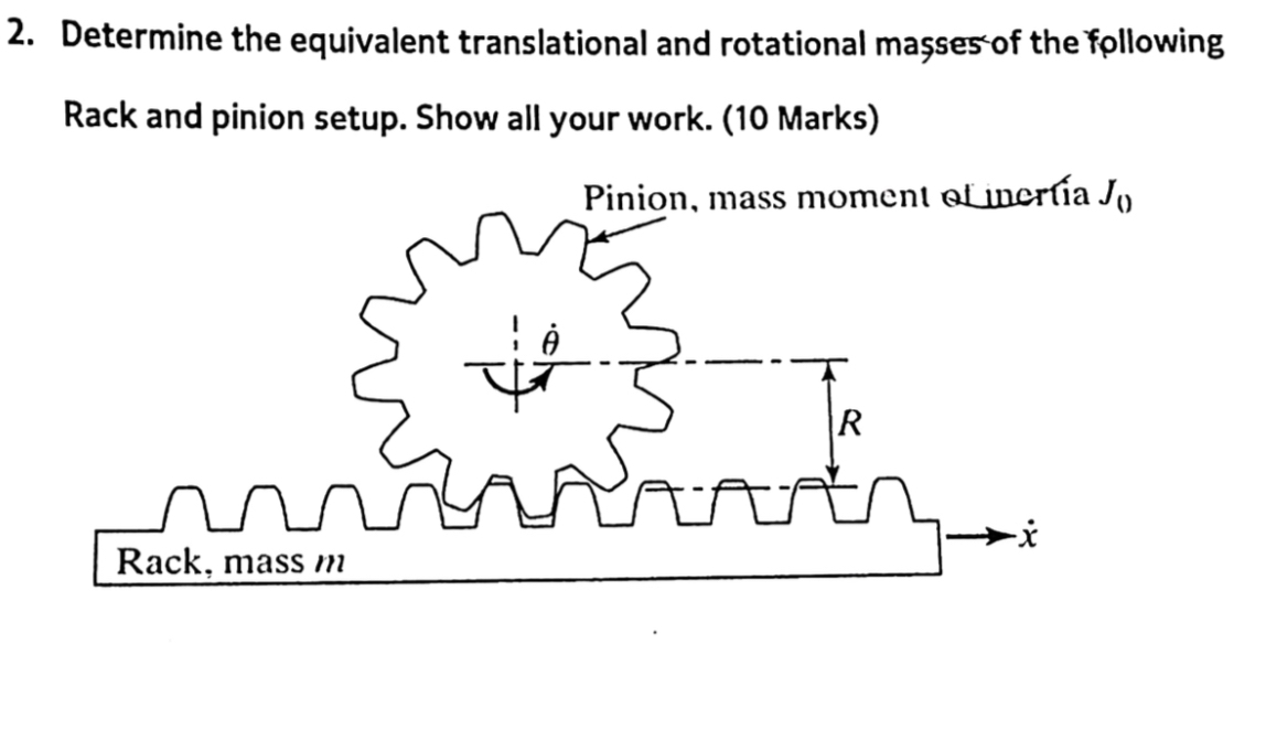 Determine the equivalent translational and