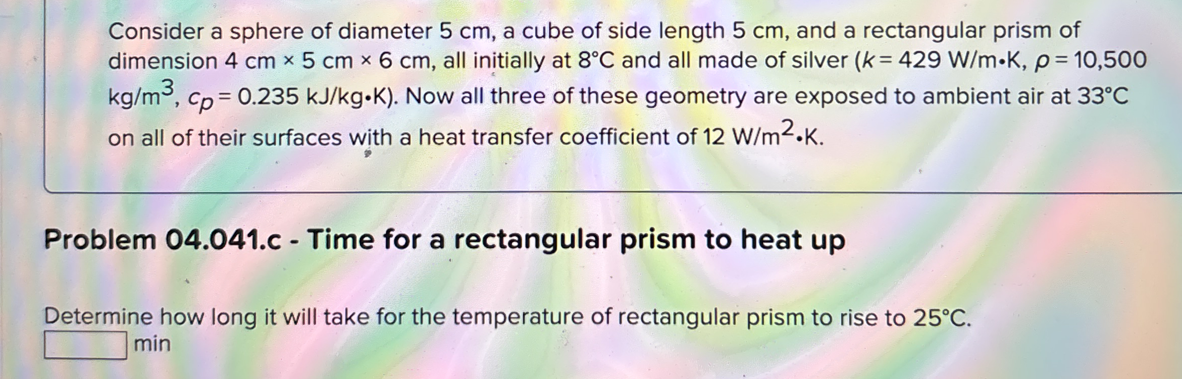 Consider a sphere of diameter 5 cm , a cube of