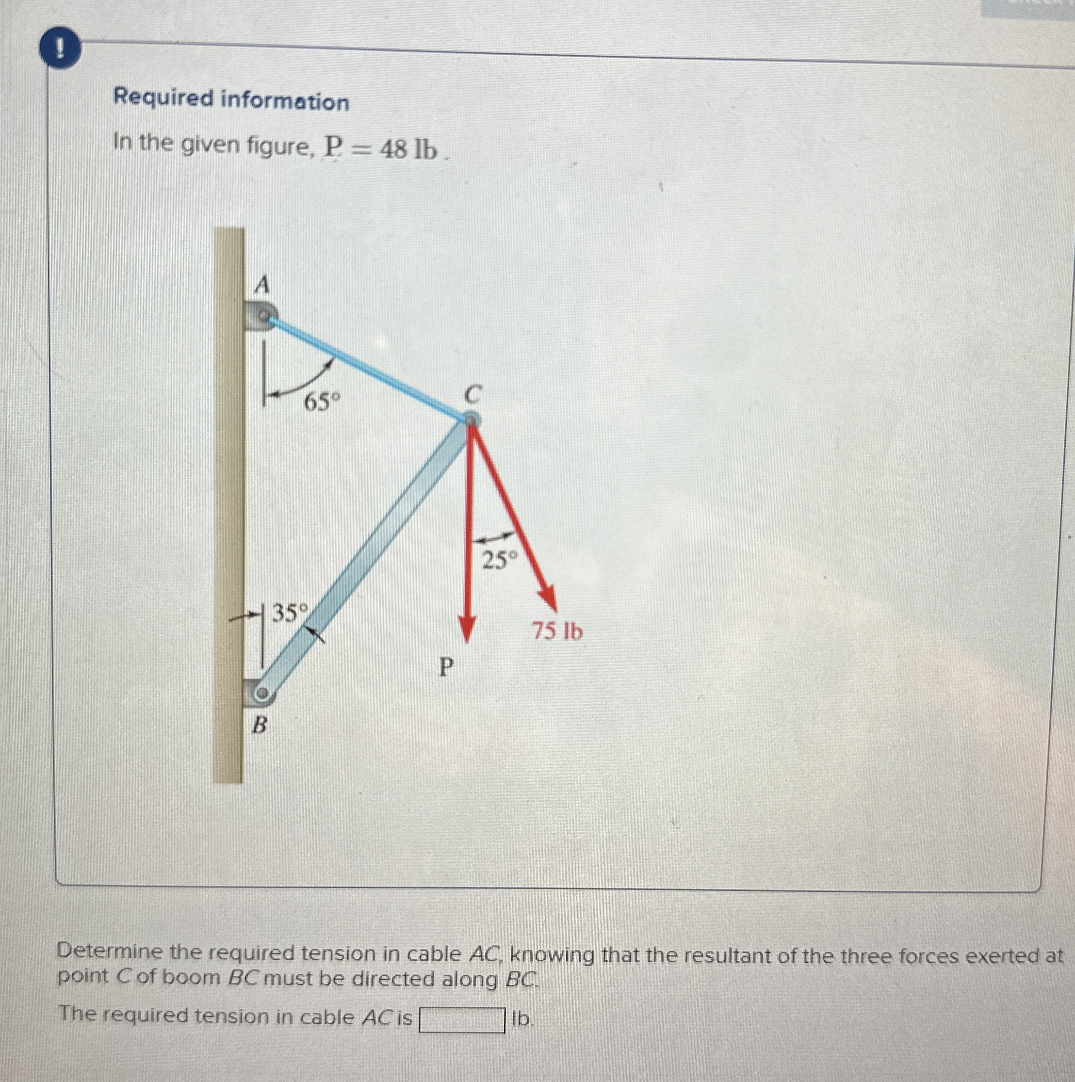 Required information In the given figure, P = 4 8