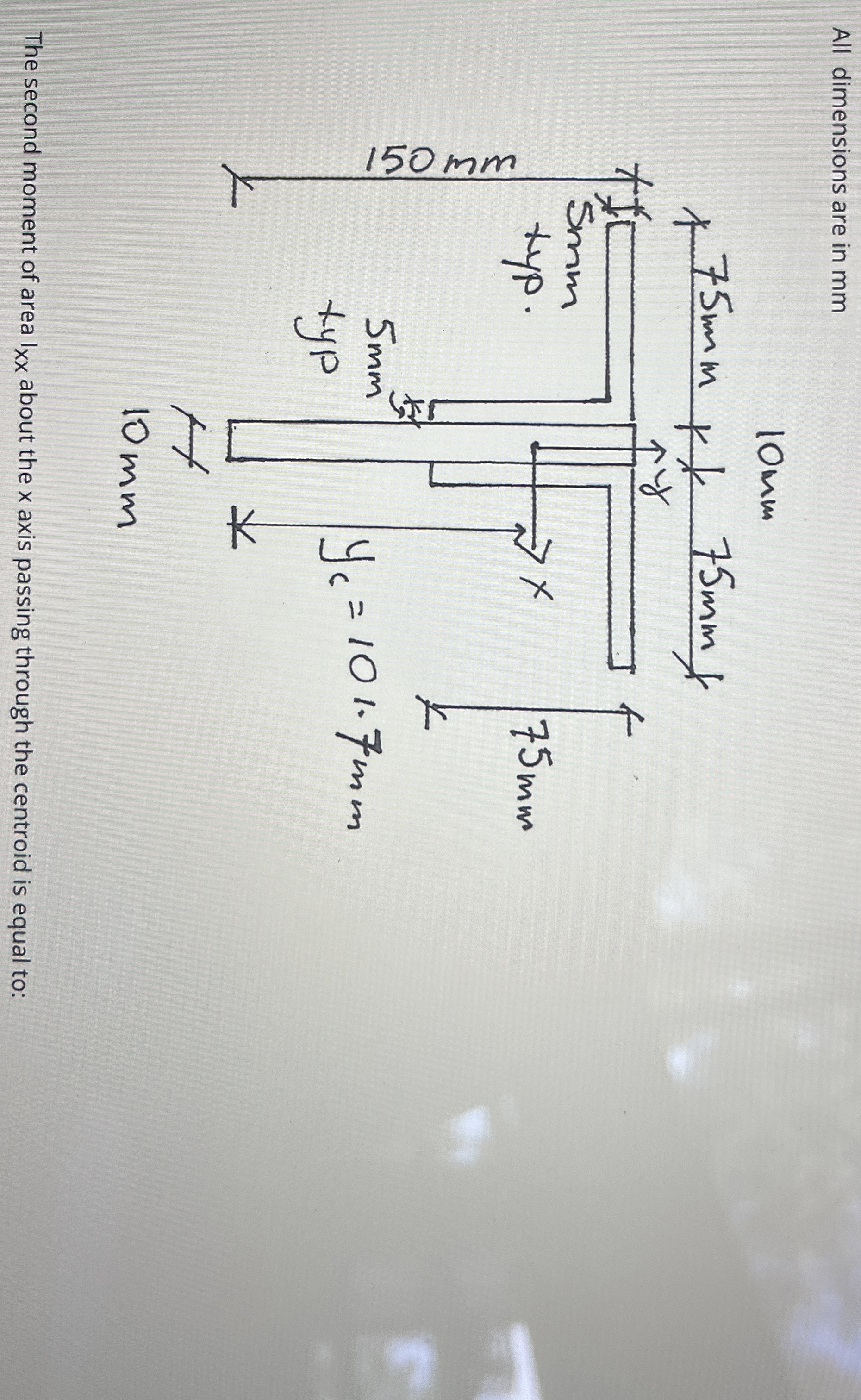 All dimensions are in mm mm What is the second