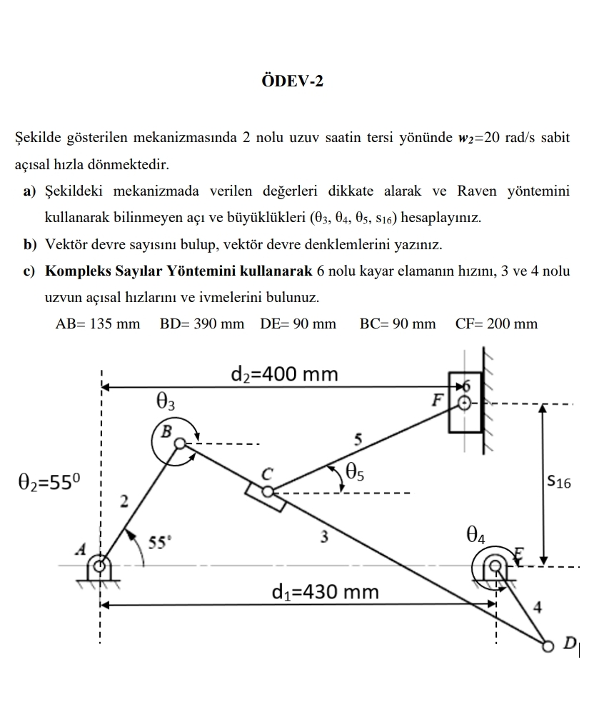 DEV - 2 ekilde g sterilen mekanizmas nda 2 nolu