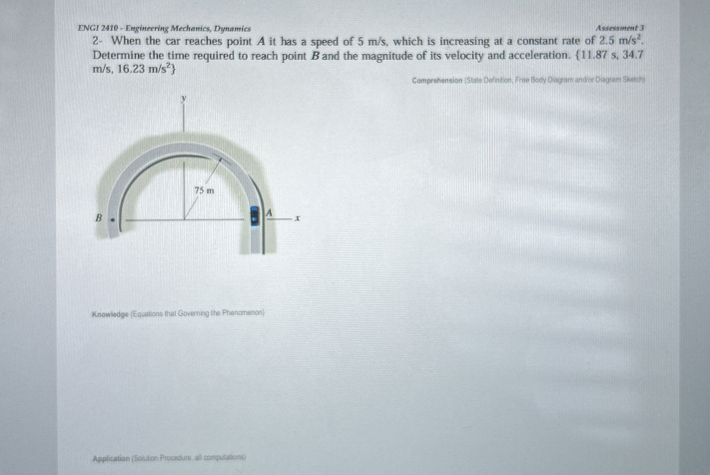 ENGI 2 4 1 0 - Engineering Mechanics, Dynamics