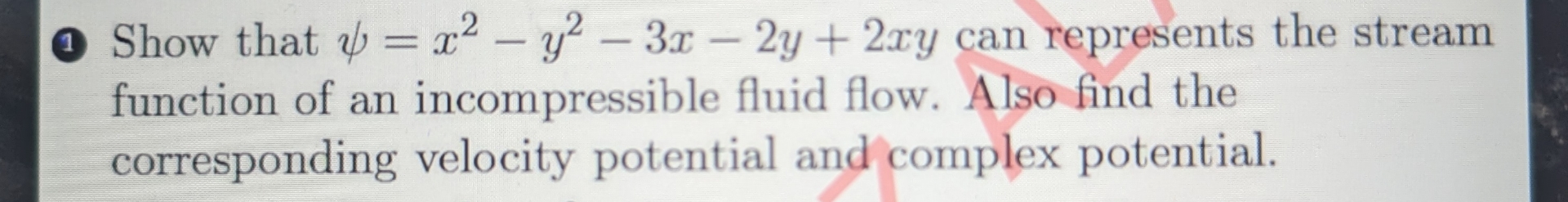 Complex Variable ( 1 ) Show that = x 2 - y 2 - 3