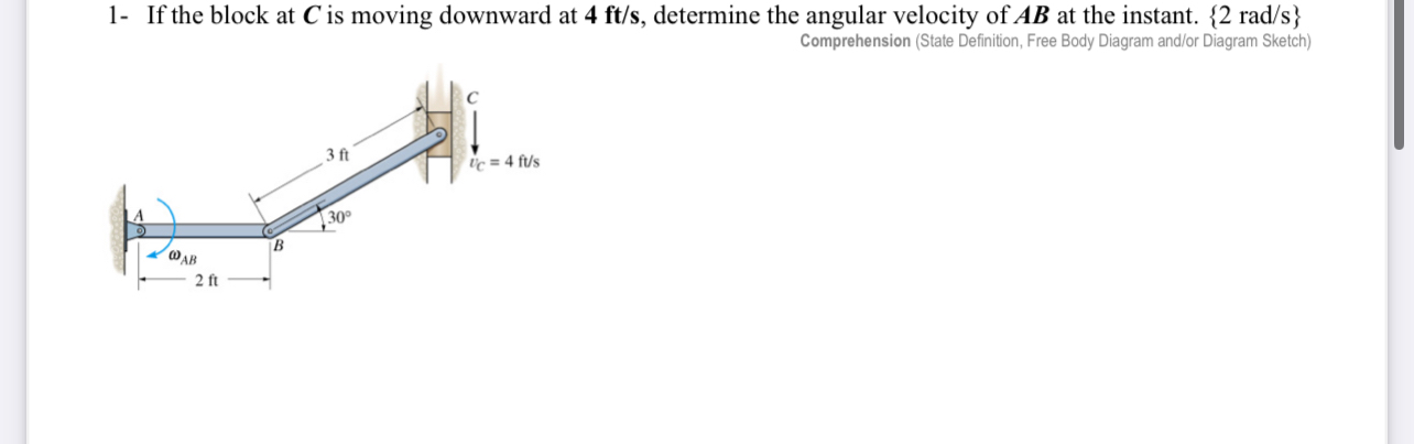 1 - Si el bloque enC se est moviendo hacia abajo