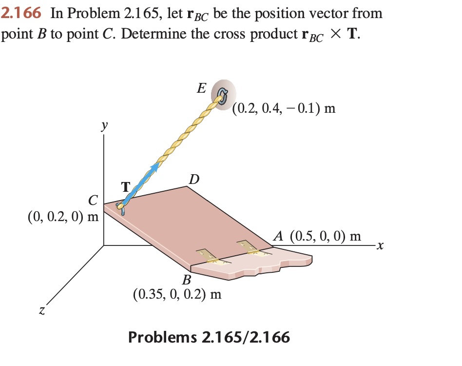 2 . 1 6 6 In Problem 2 . 1 6 5 , let r B C be the