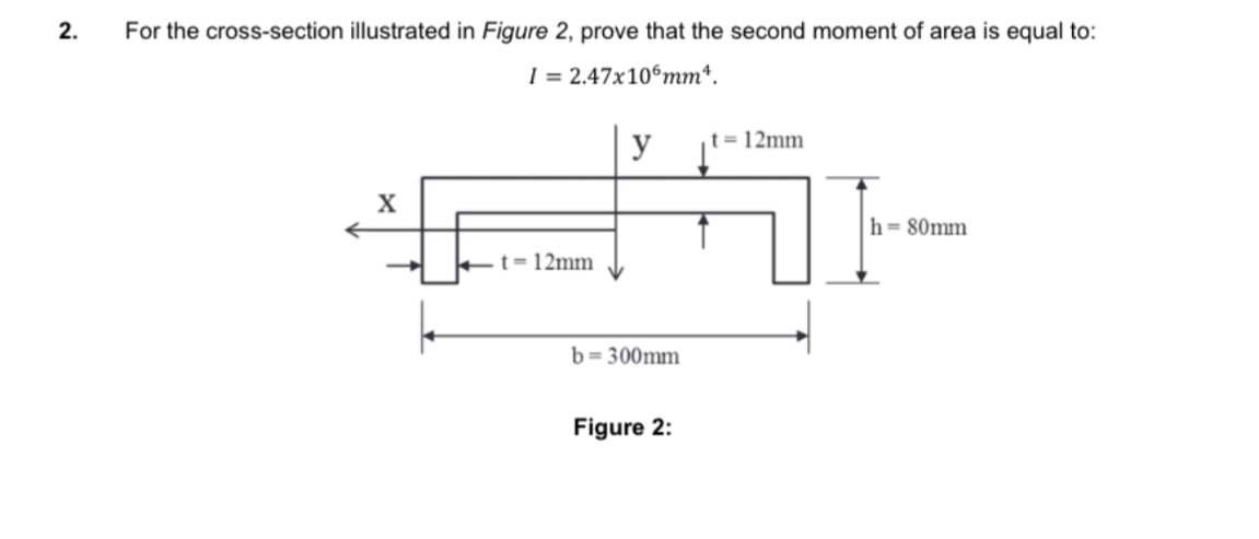 For the cross - section illustrated in Figure 2 ,